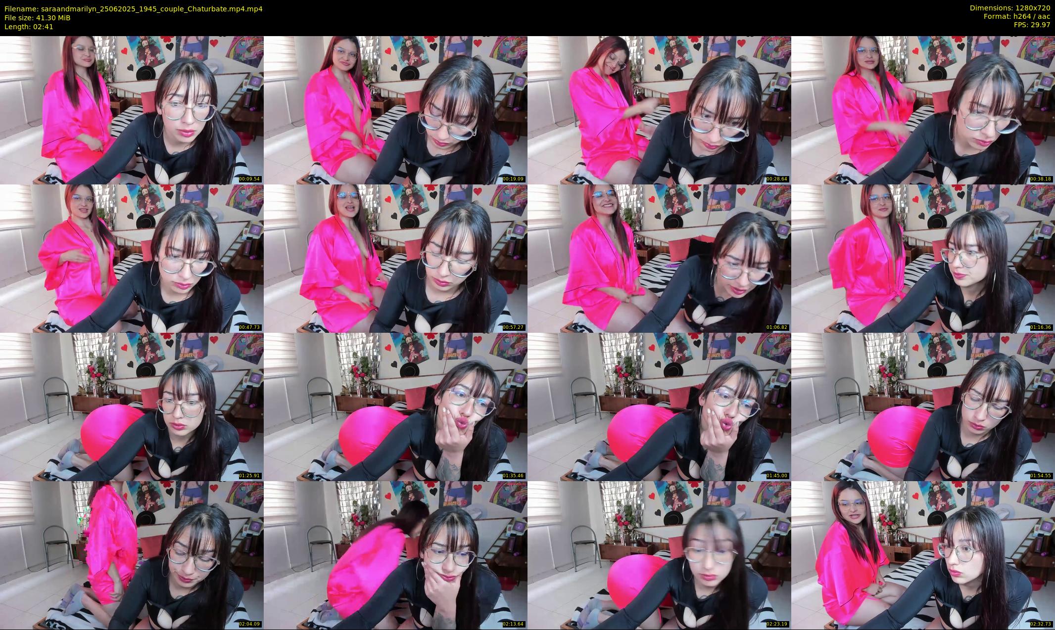 saraandmarilyn — 3 minute Chaturbate couple cam show recording, 720p, Jun 25, 2025