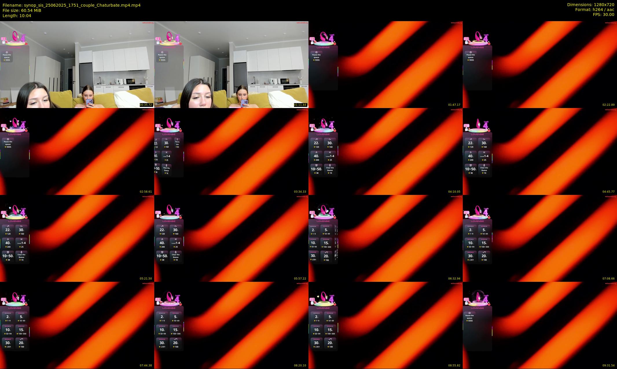 synop_sis — 11 minute Chaturbate couple cam show recording, 720p, Jun 25, 2025