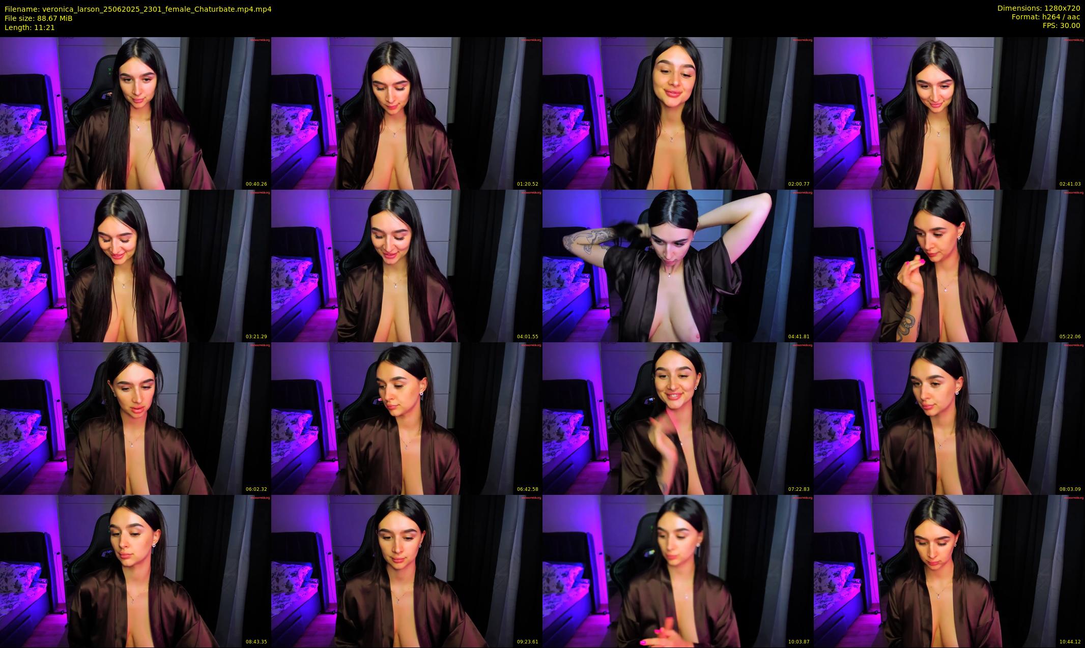 veronica_larson — 12 minute Chaturbate female cam show recording, 720p, Jun 25, 2025