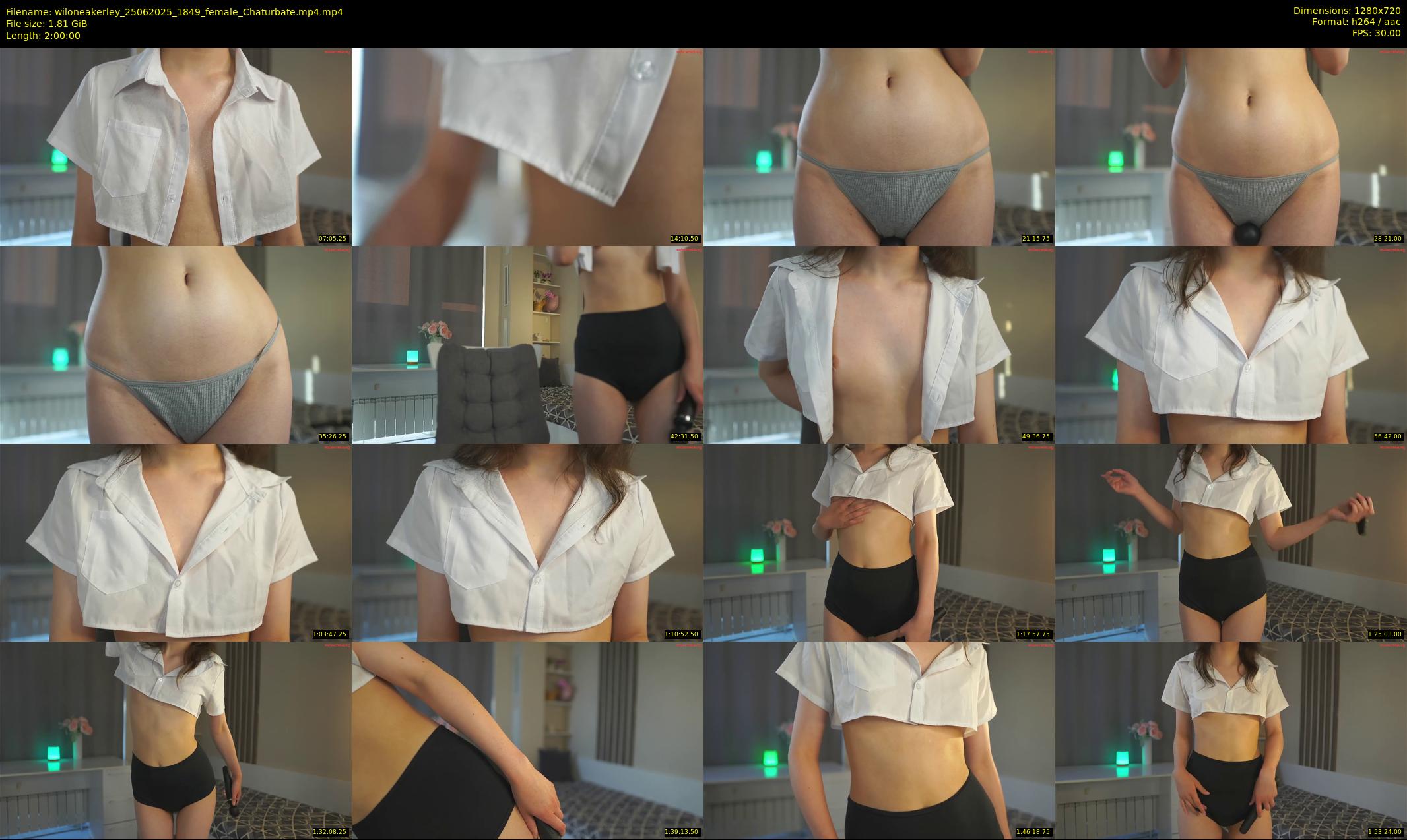 wiloneakerley — 120 minute Chaturbate female cam show recording, 720p, Jun 25, 2025