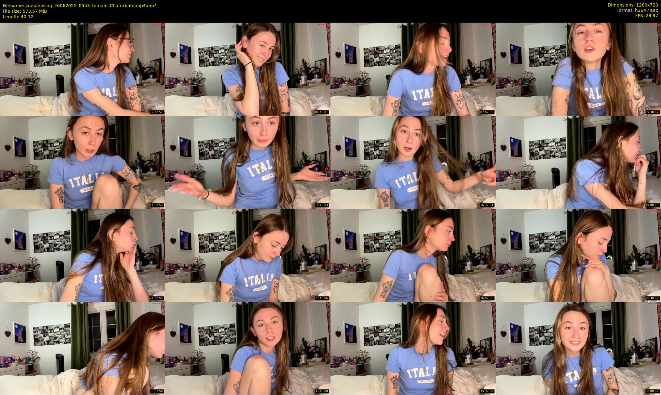 zoepleasing — 41 minute Chaturbate female cam show recording, 720p, Jun 26, 2025