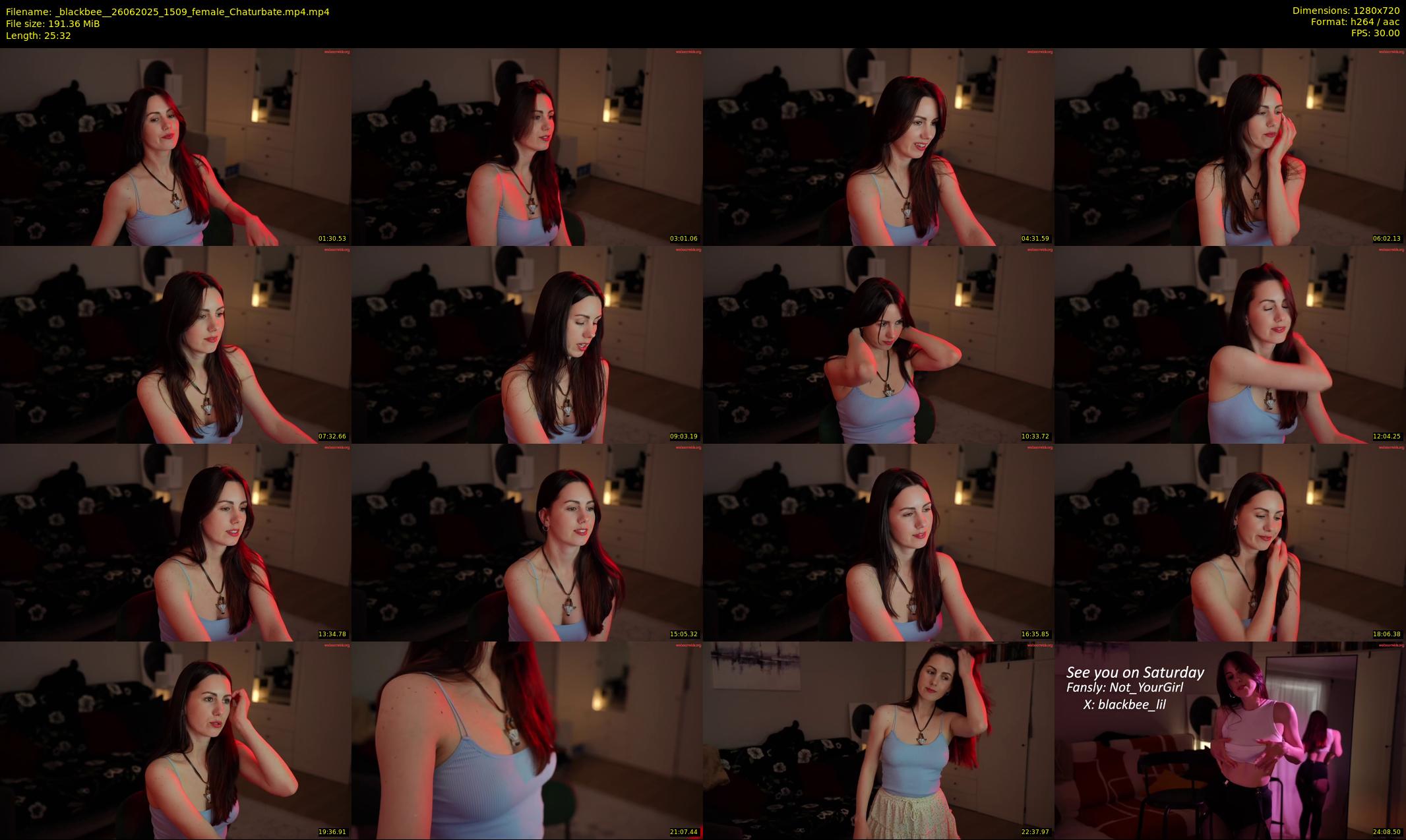 _blackbee_ — 26 minute Chaturbate female cam show recording, 720p, Jun 26, 2025