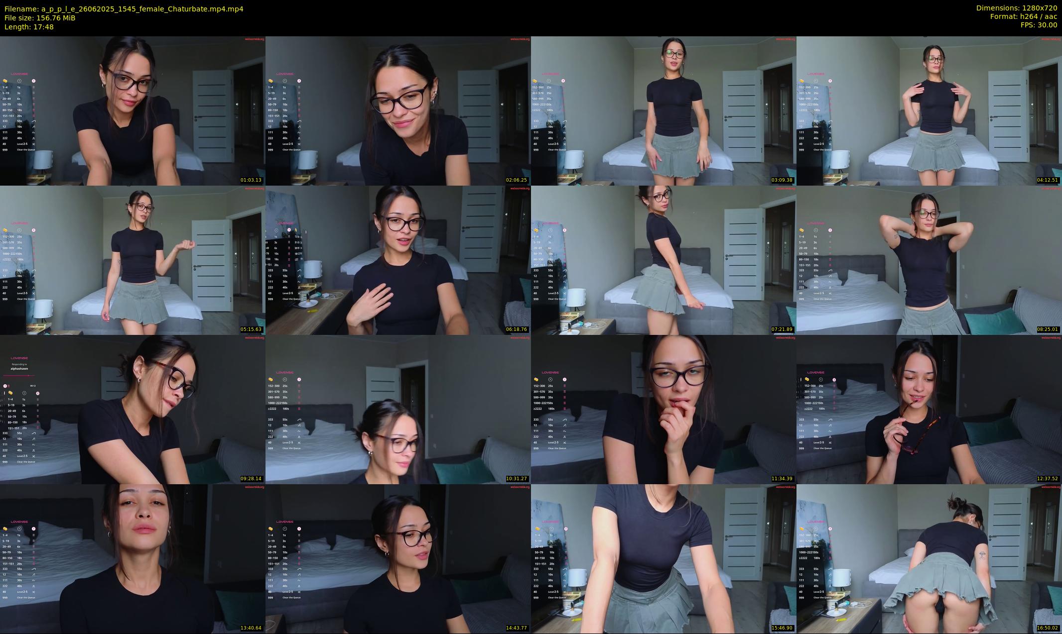 a_p_p_l_e — 18 minute Chaturbate female cam show recording, 720p, Jun 26, 2025