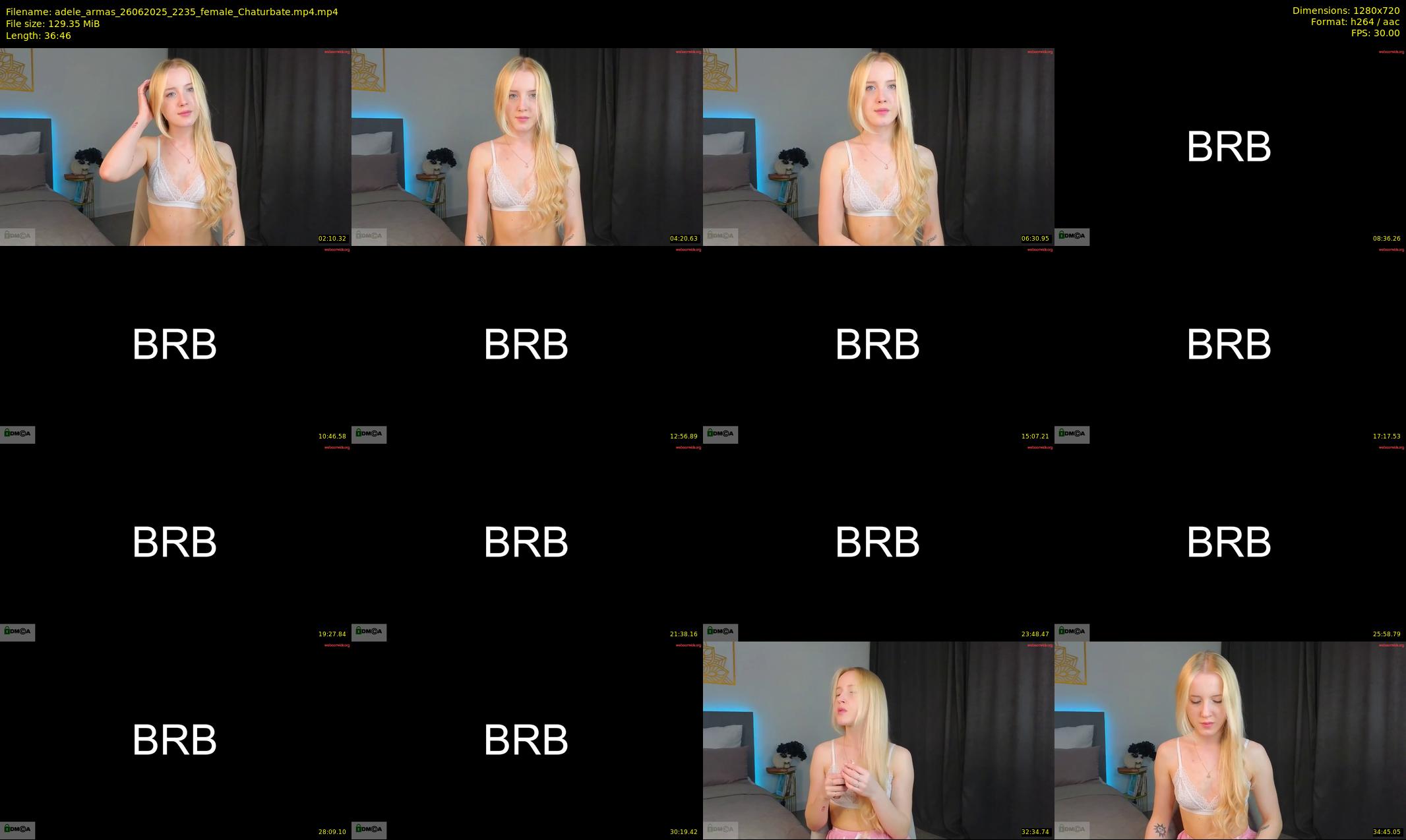 adele_armas — 37 minute Chaturbate female cam show recording, 720p, Jun 26, 2025