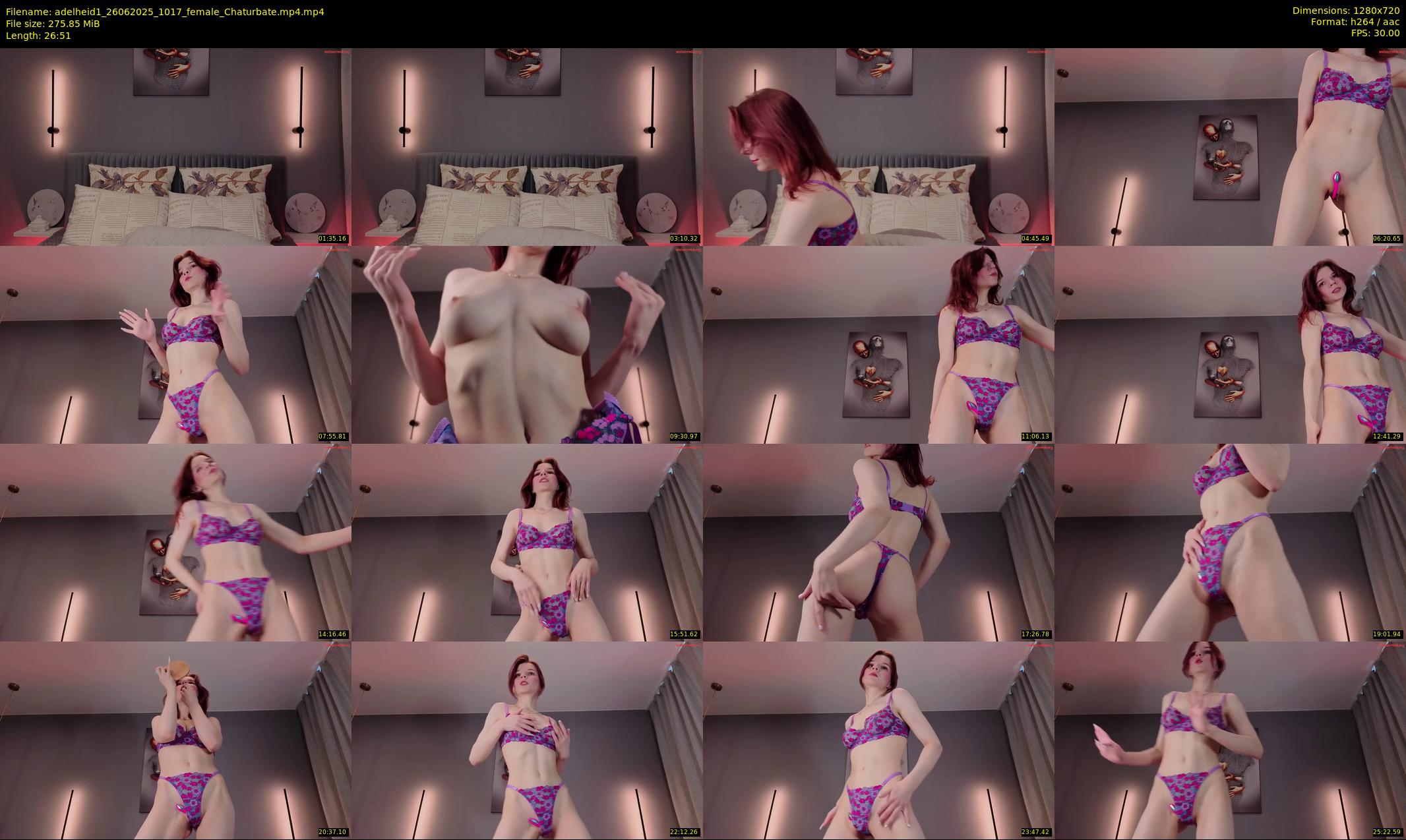 adelheid1 — 27 minute Chaturbate female cam show recording, 720p, Jun 26, 2025