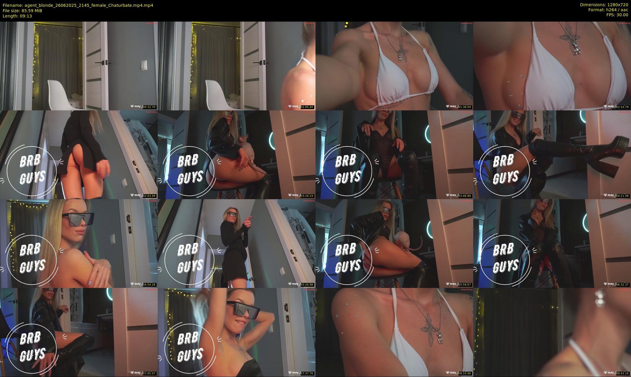 agent_blonde — 10 minute Chaturbate female cam show recording, 720p, Jun 26, 2025