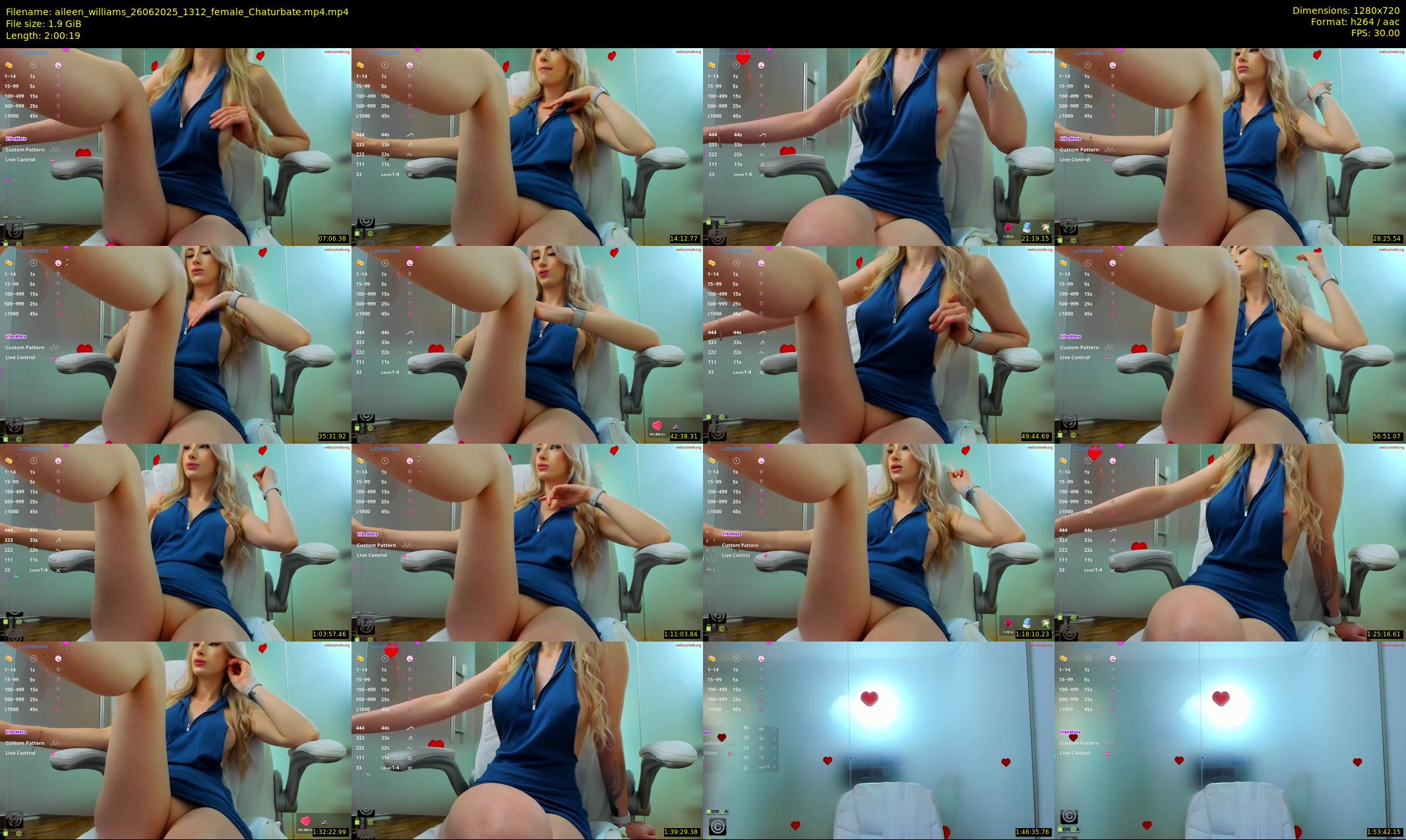 aileen_williams — 121 minute Chaturbate female cam show recording, 720p, Jun 26, 2025