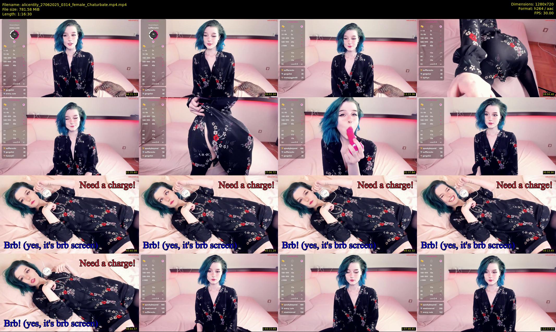 alicentity — 77 minute Chaturbate female cam show recording, 720p, Jun 27, 2025