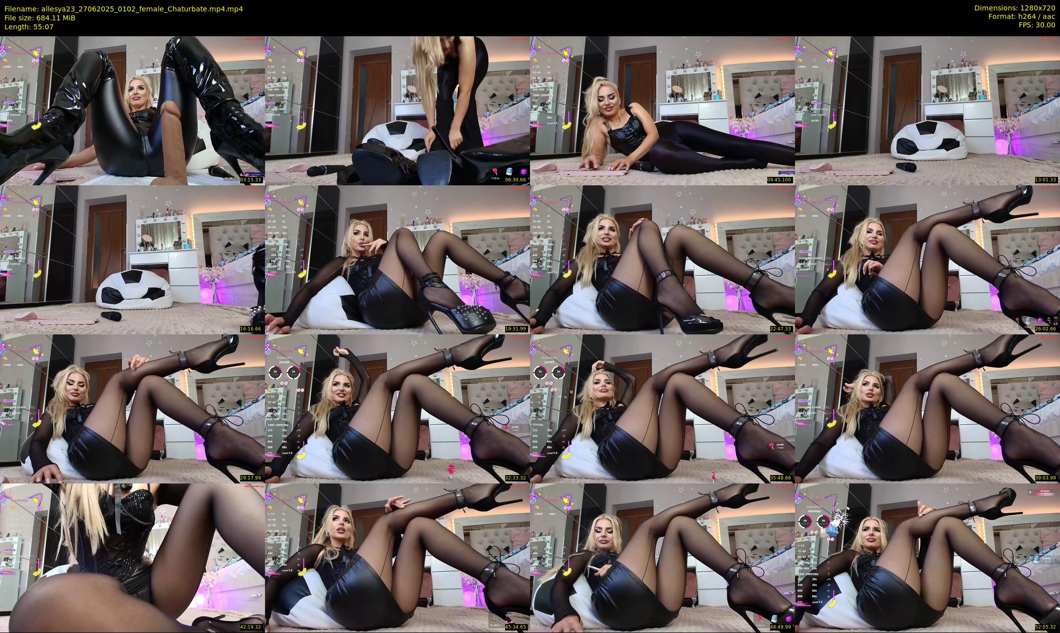 allesya23 — 56 minute Chaturbate female cam show recording, 720p, Jun 27, 2025