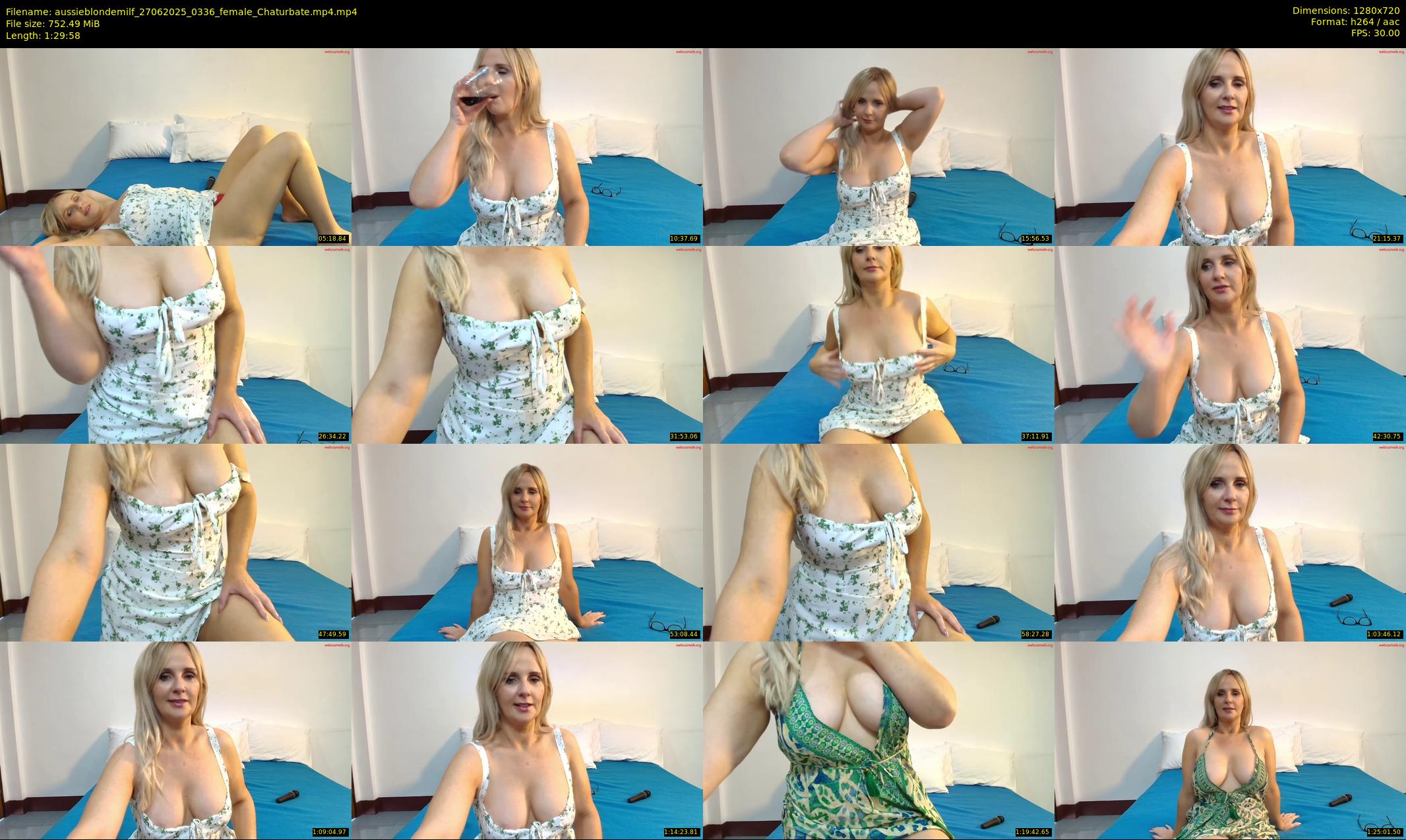 aussieblondemilf — 90 minute Chaturbate female cam show recording, 720p, Jun 27, 2025