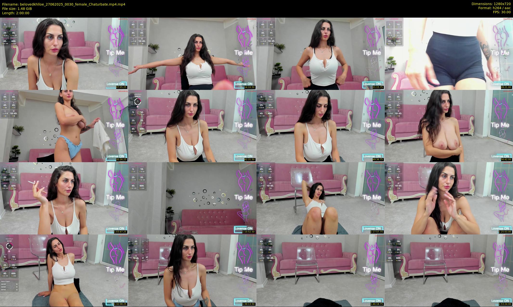 belovedkhlloe — 120 minute Chaturbate female cam show recording, 720p, Jun 27, 2025