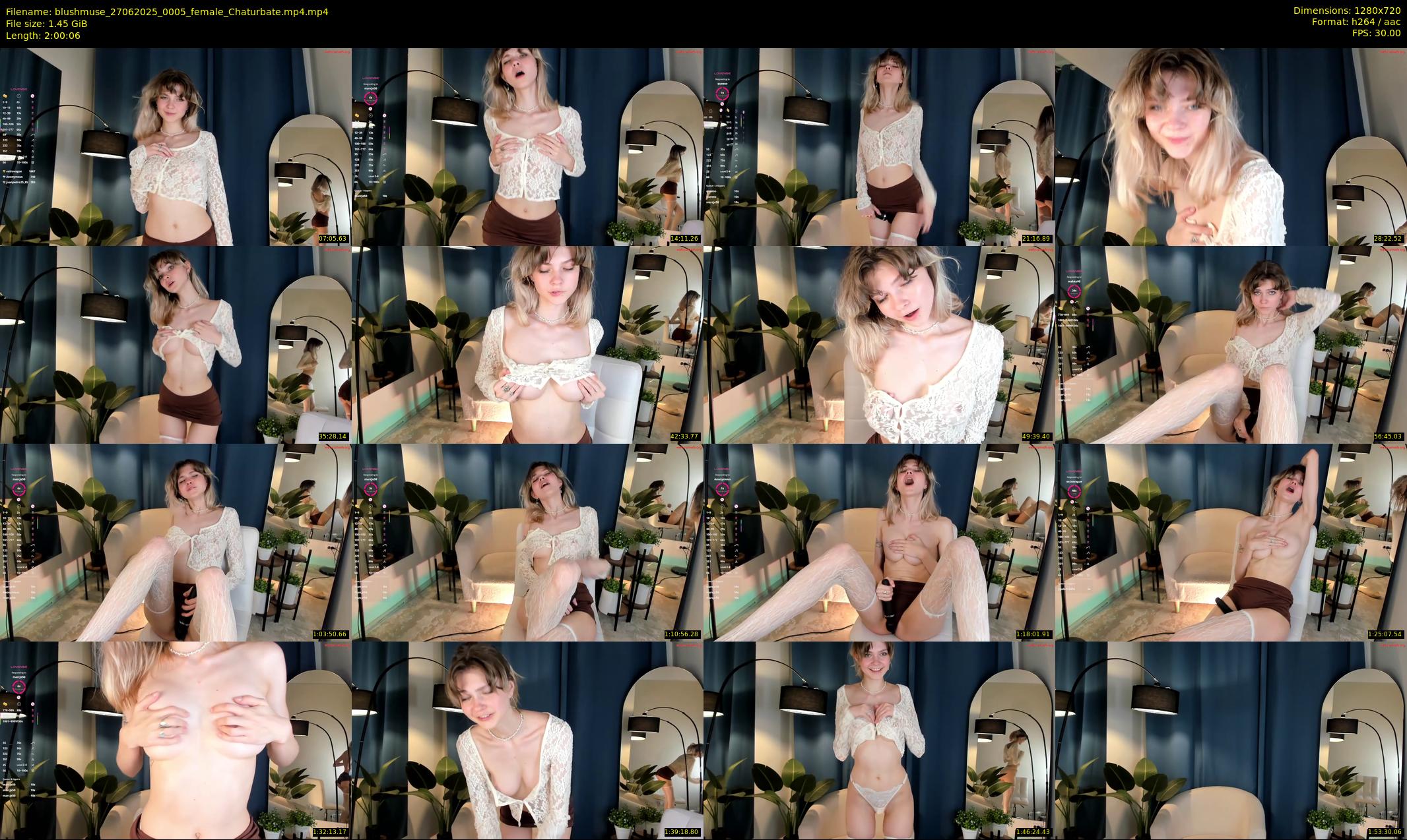blushmuse — 121 minute Chaturbate female cam show recording, 720p, Jun 27, 2025