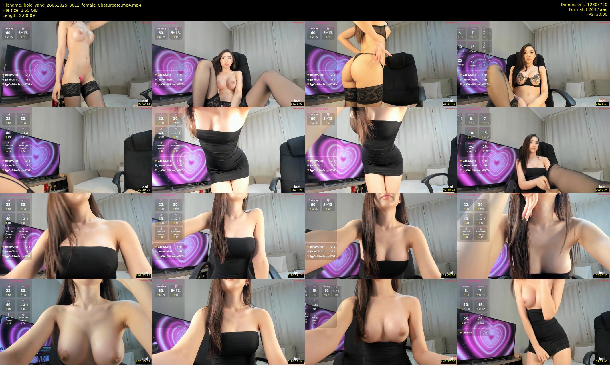 bolo_yang — 121 minute Chaturbate female cam show recording, 720p, Jun 26, 2025