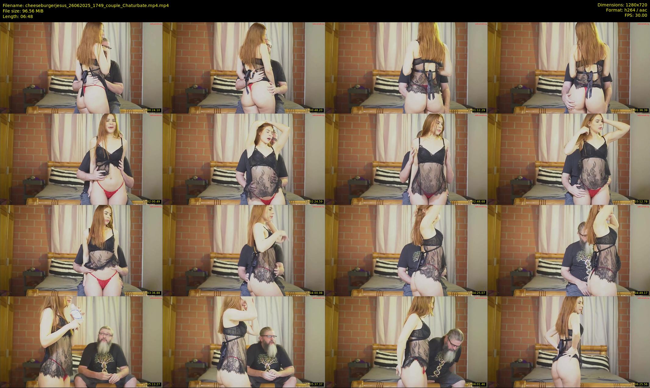 cheeseburgerjesus — 7 minute Chaturbate couple cam show recording, 720p, Jun 26, 2025