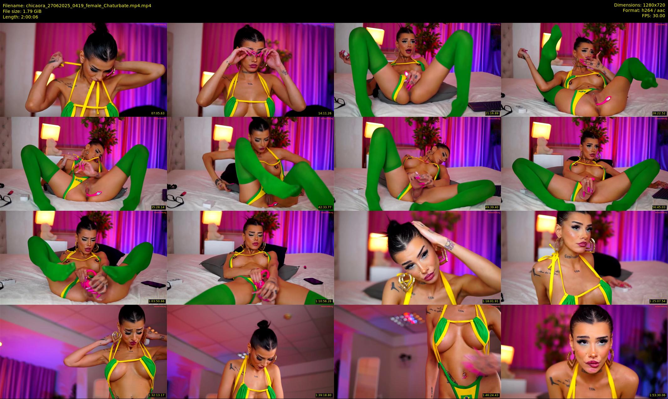 chicaora — 121 minute Chaturbate female cam show recording, 720p, Jun 27, 2025