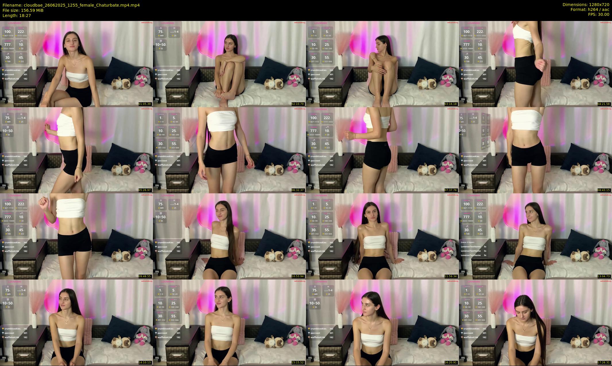 cloudbae — 19 minute Chaturbate female cam show recording, 720p, Jun 26, 2025