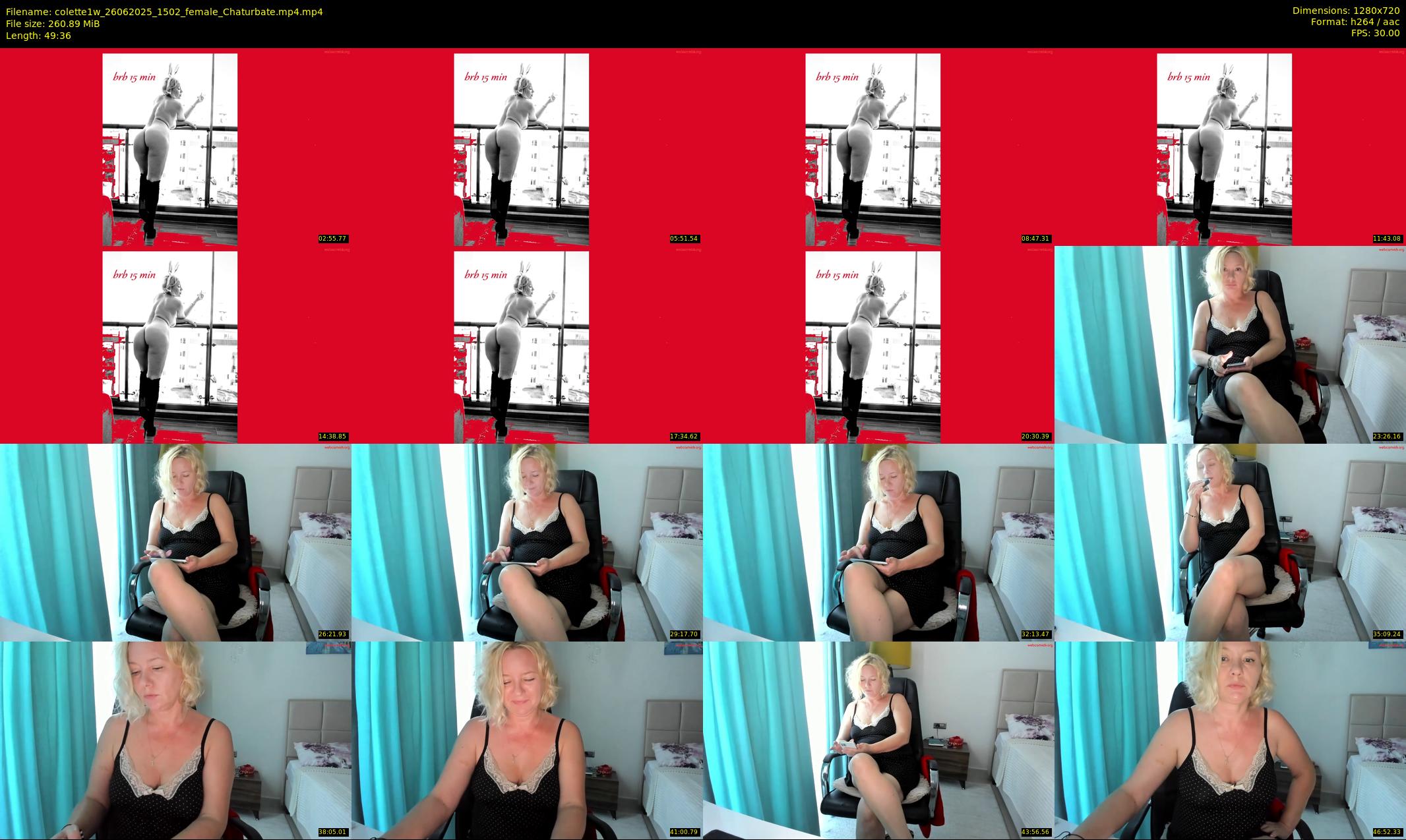 colette1w — 50 minute Chaturbate female cam show recording, 720p, Jun 26, 2025