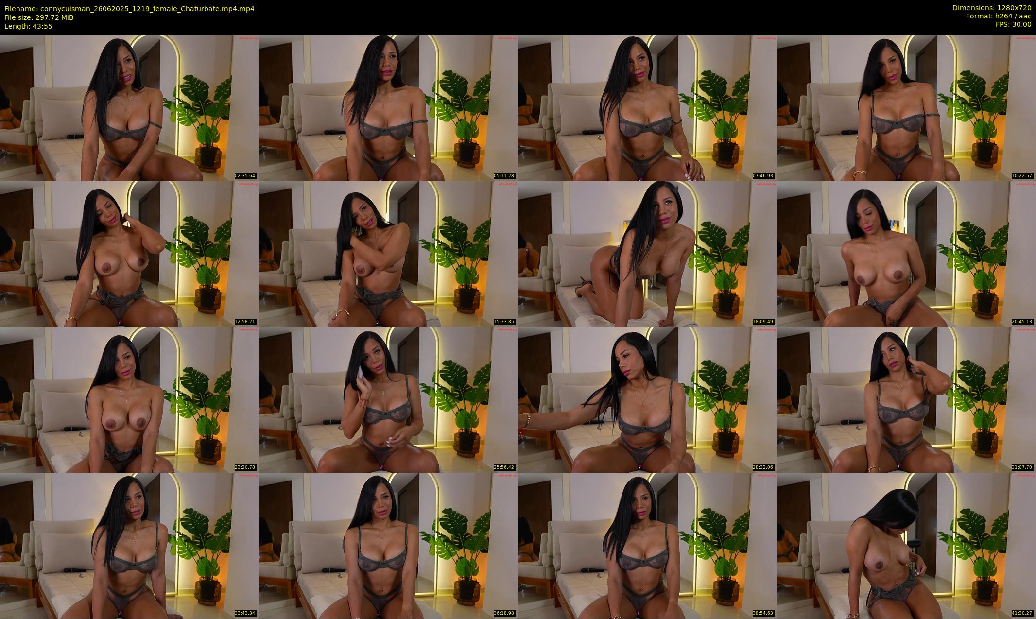 connycuisman — 44 minute Chaturbate female cam show recording, 720p, Jun 26, 2025