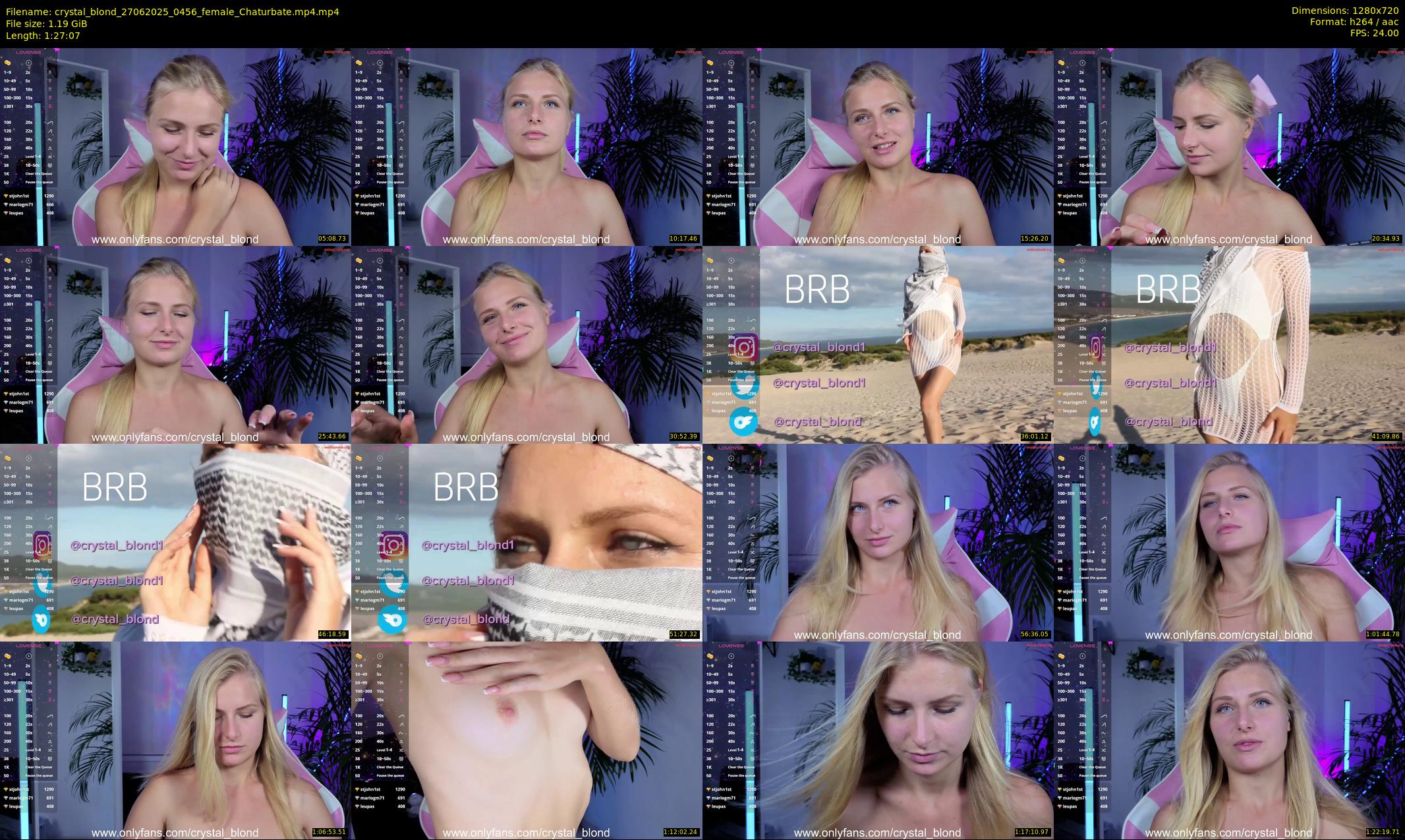 crystal_blond — 88 minute Chaturbate female cam show recording, 720p, Jun 27, 2025