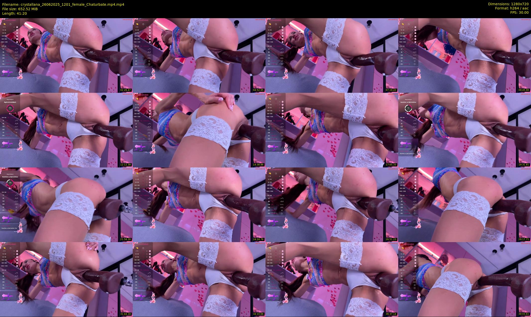 crystallana — 42 minute Chaturbate female cam show recording, 720p, Jun 26, 2025
