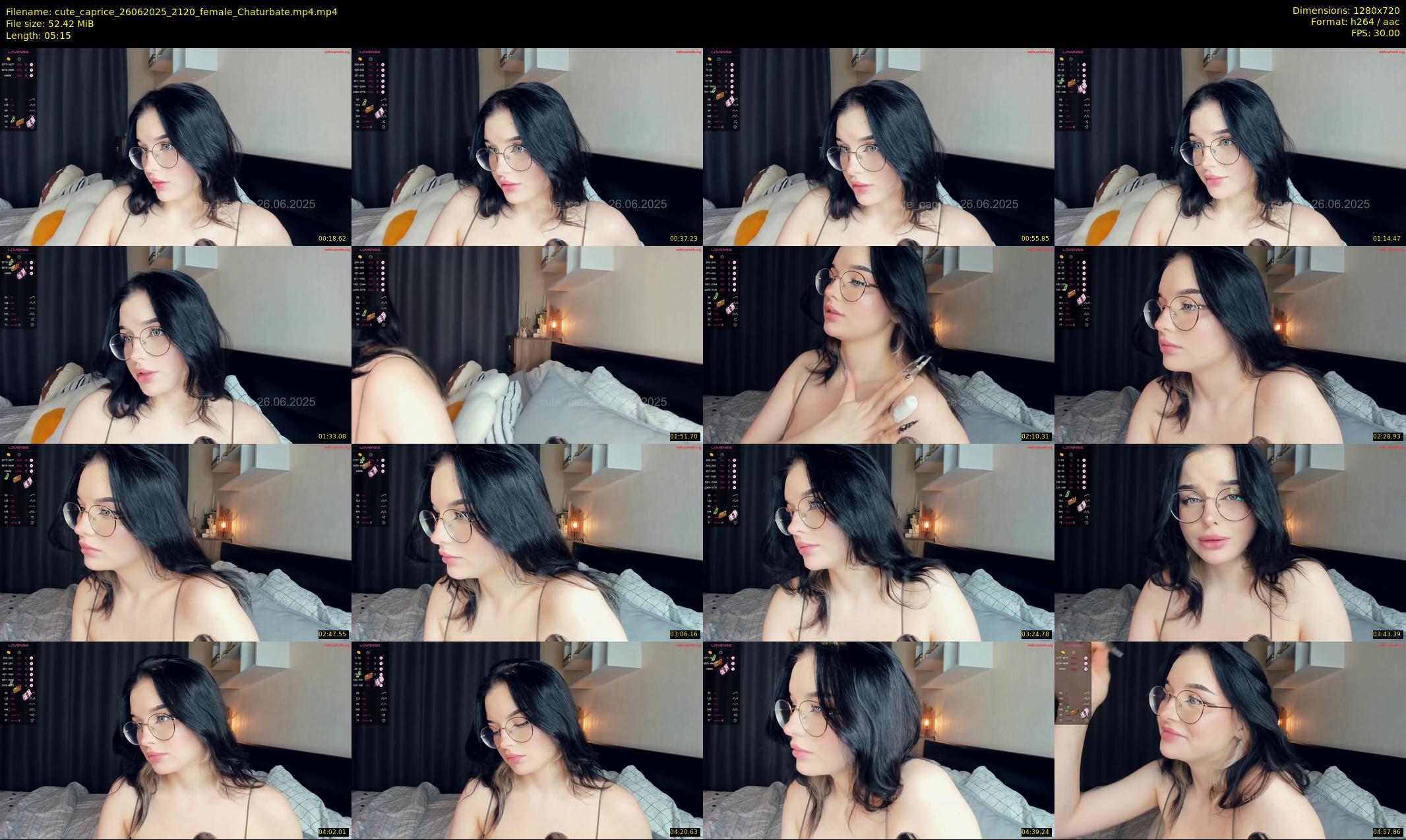 cute_caprice — 6 minute Chaturbate female cam show recording, 720p, Jun 26, 2025