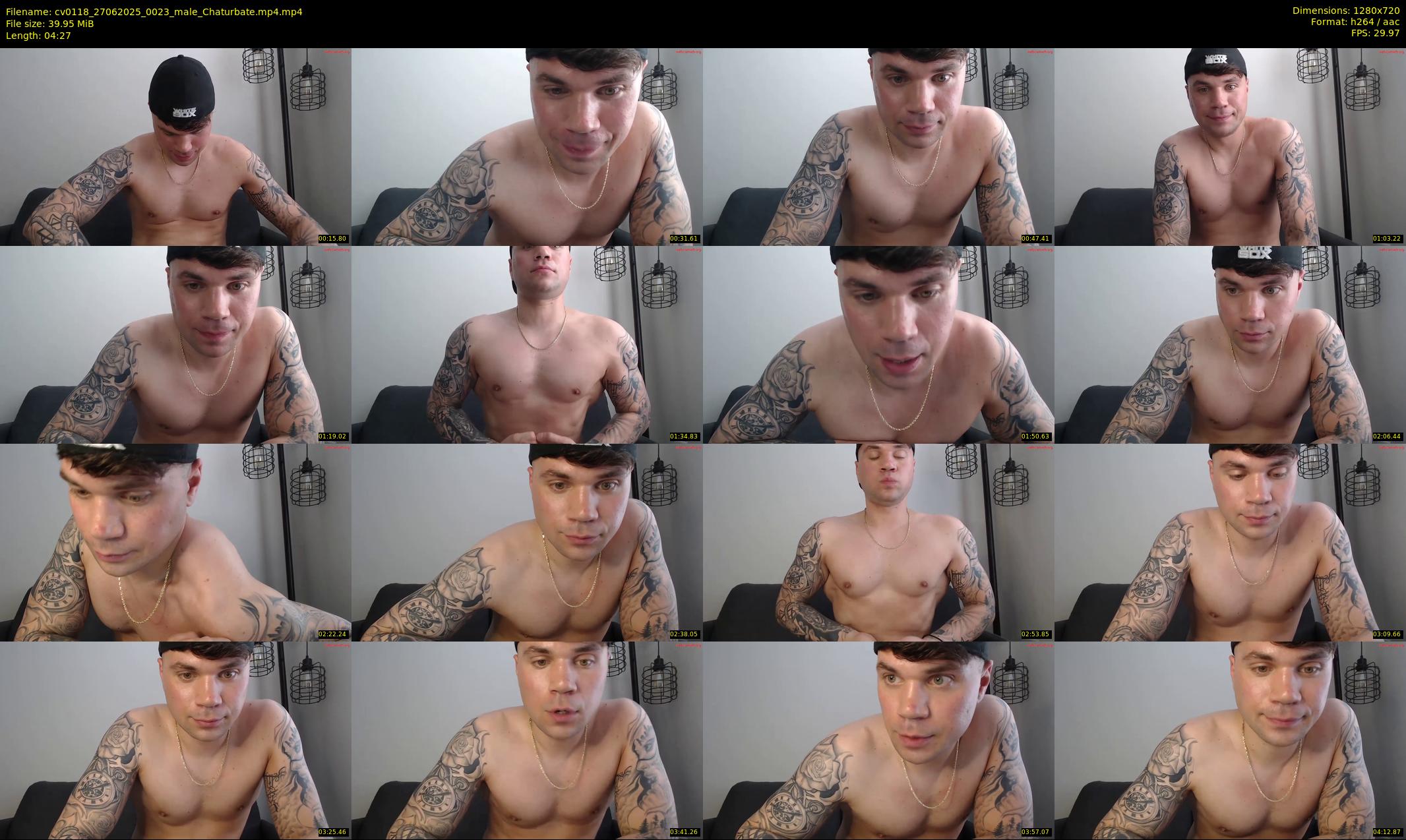 cv0118 — 5 minute Chaturbate male cam show recording, 720p, Jun 27, 2025