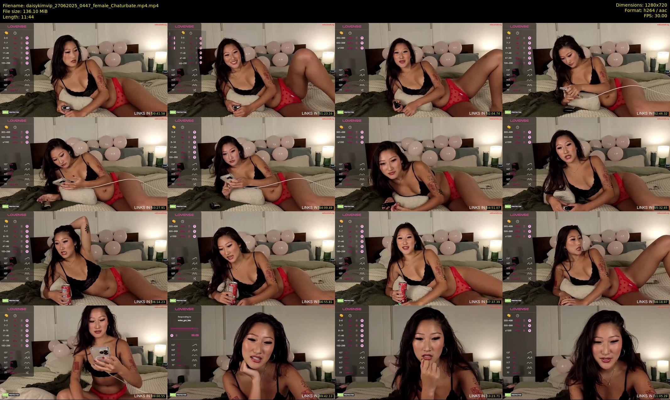 daisykimvip — 12 minute Chaturbate female cam show recording, 720p, Jun 27, 2025