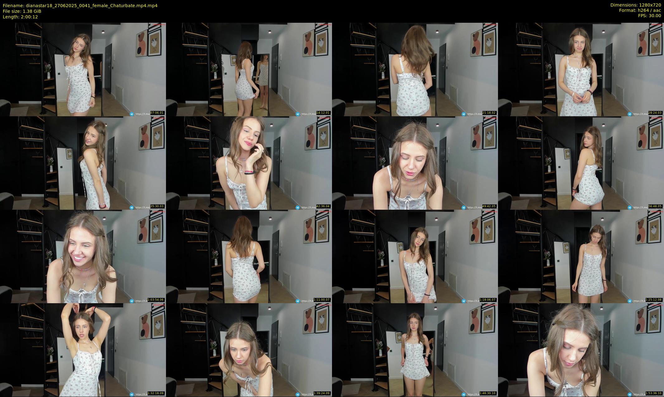 dianastar18 — 121 minute Chaturbate female cam show recording, 720p, Jun 27, 2025