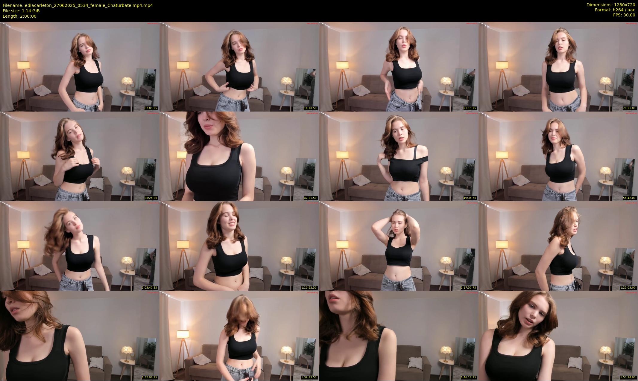 edlacarleton — 120 minute Chaturbate female cam show recording, 720p, Jun 27, 2025