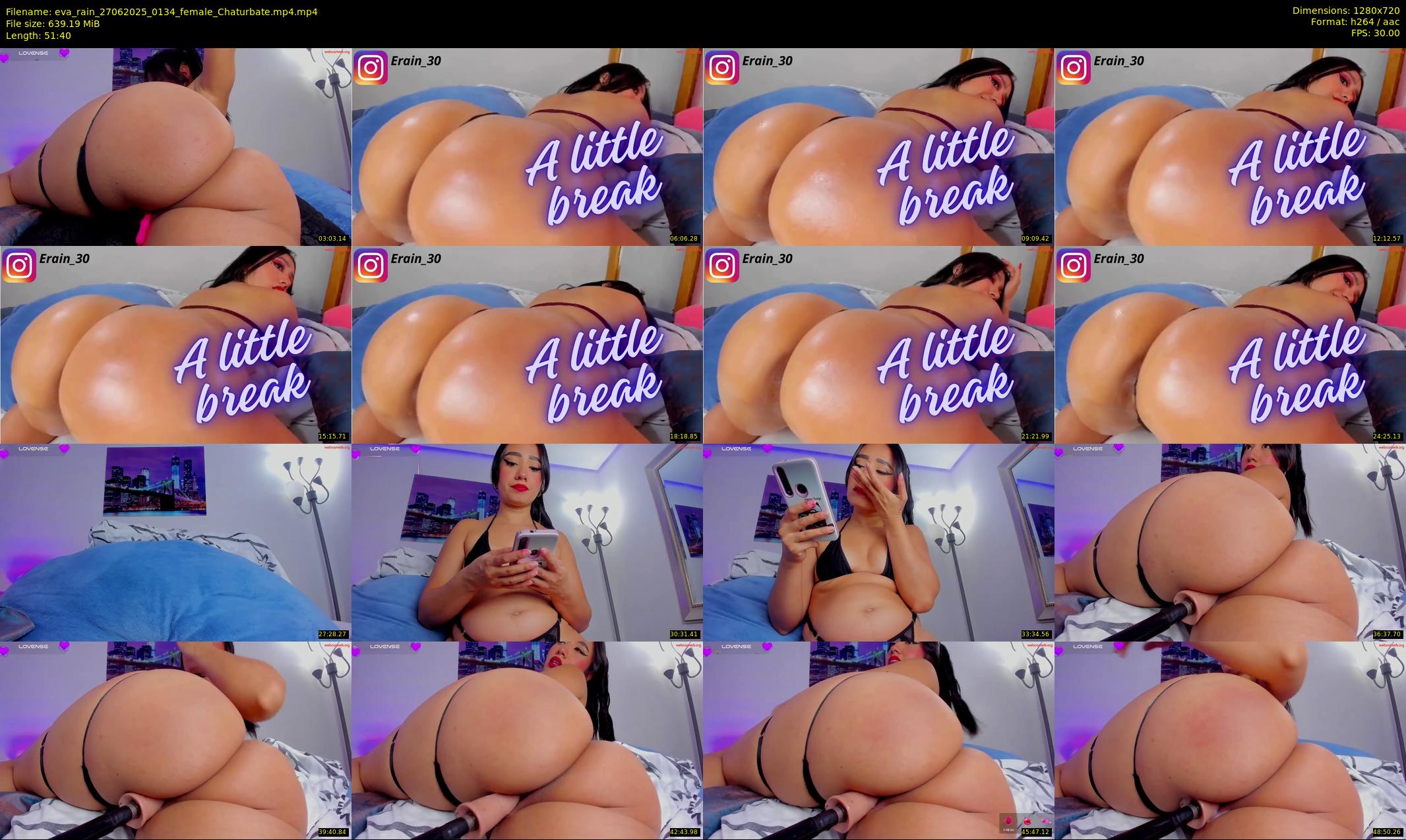 eva_rain — 52 minute Chaturbate female cam show recording, 720p, Jun 27, 2025