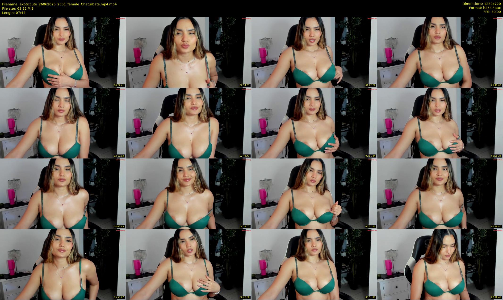 exoticcute — 8 minute Chaturbate female cam show recording, 720p, Jun 26, 2025