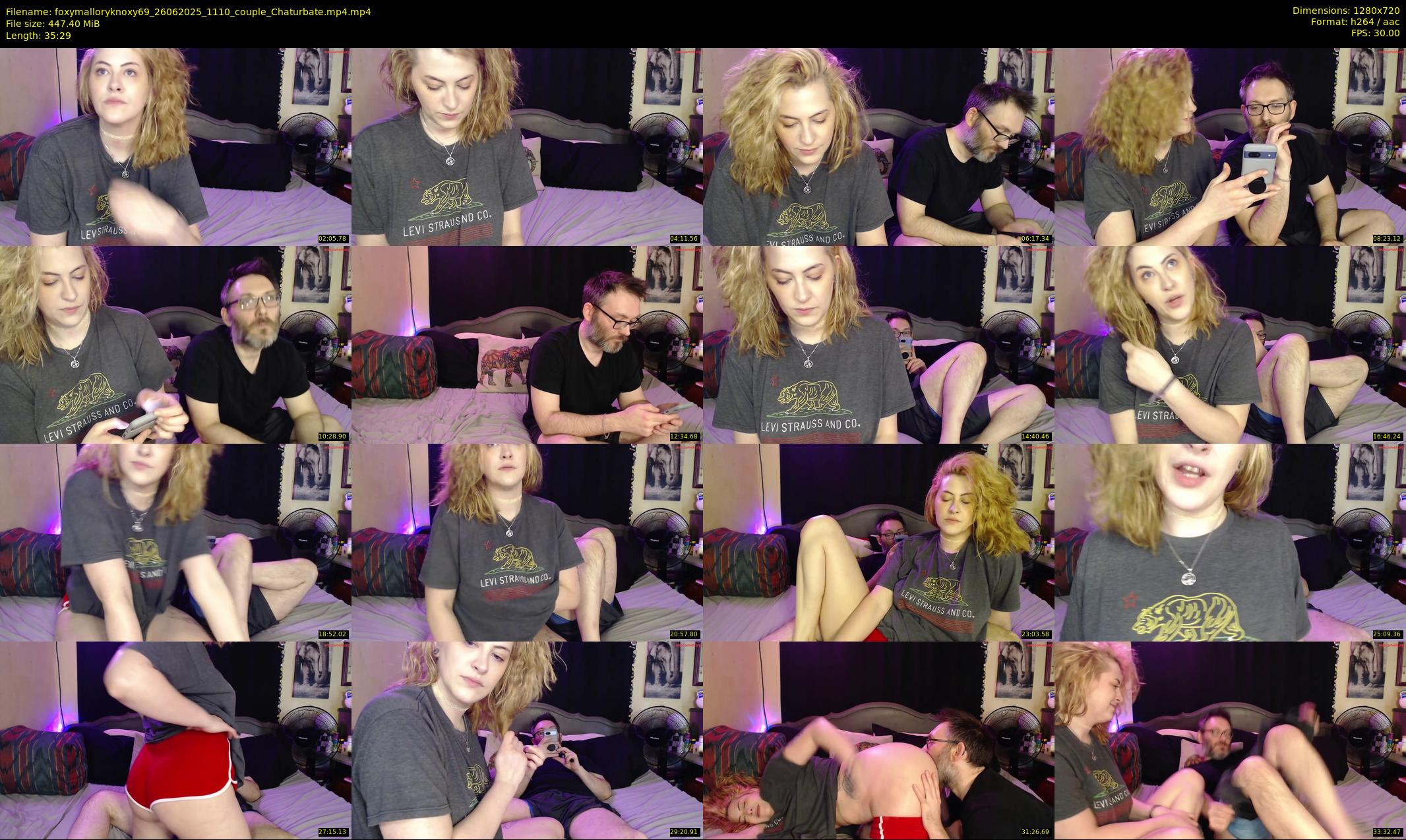 foxymalloryknoxy69 — 36 minute Chaturbate couple cam show recording, 720p, Jun 26, 2025