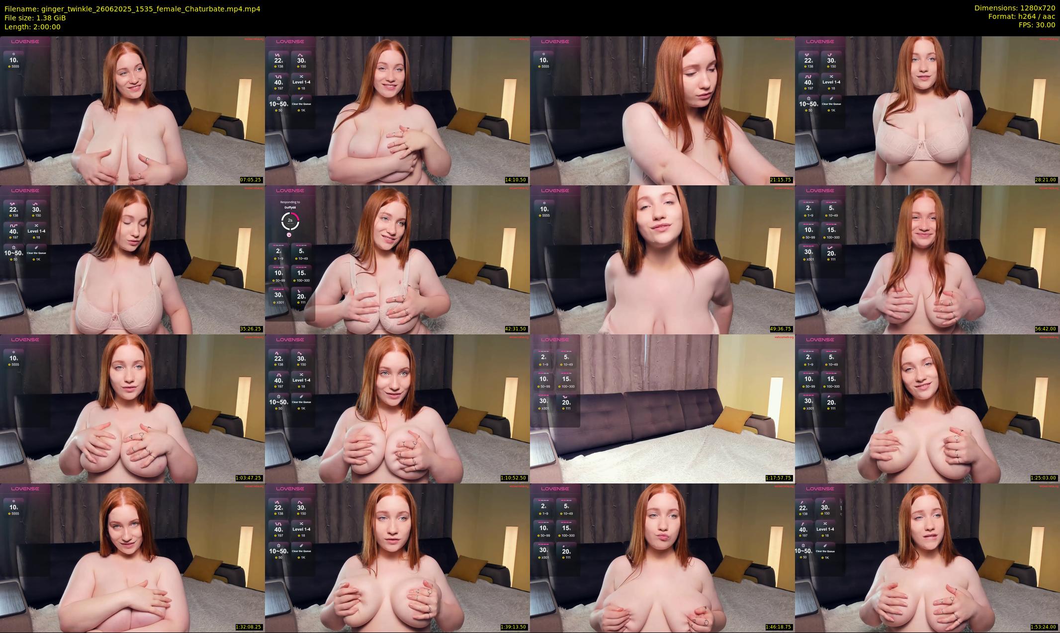 ginger_twinkle — 120 minute Chaturbate female cam show recording, 720p, Jun 26, 2025