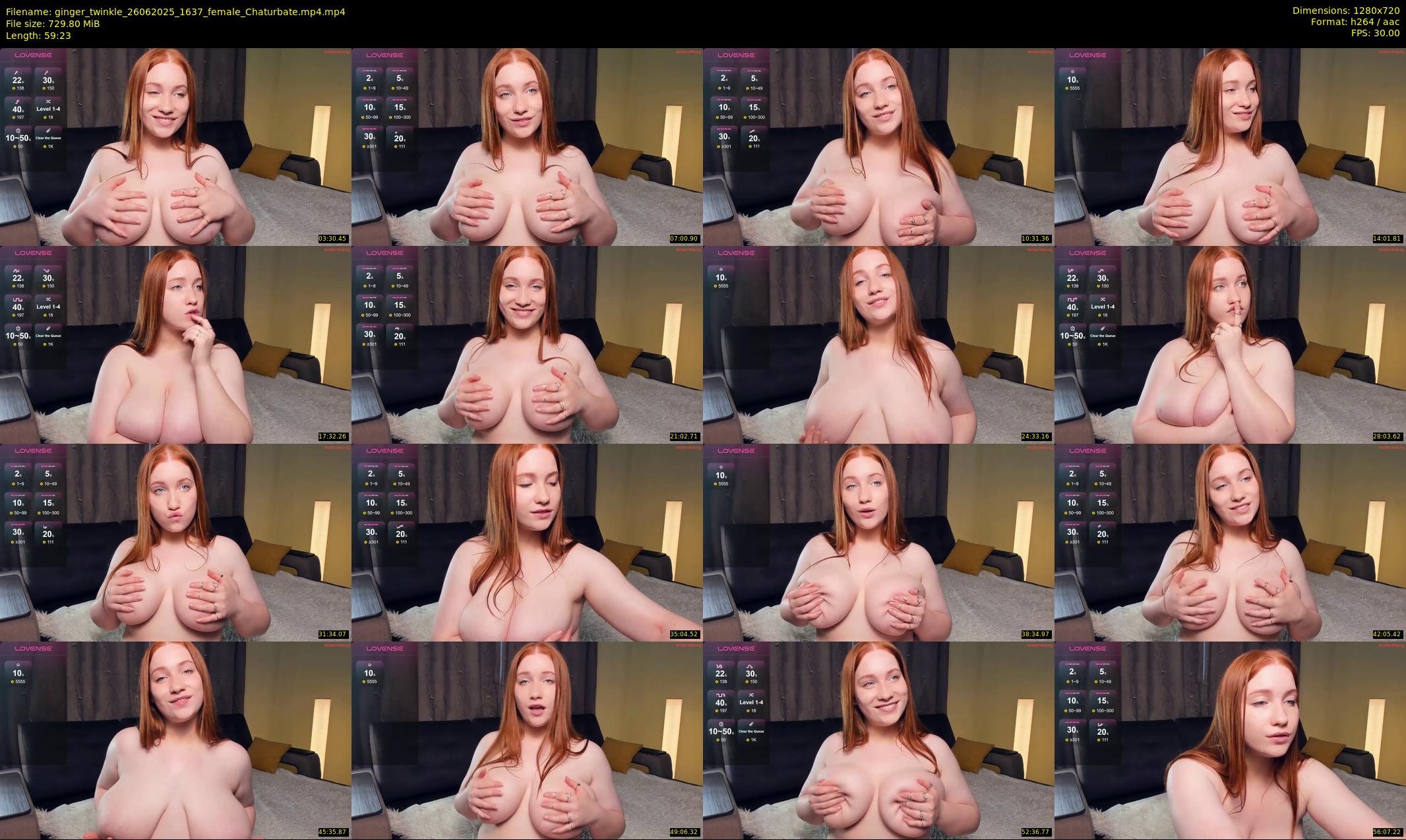 ginger_twinkle — 60 minute Chaturbate female cam show recording, 720p, Jun 26, 2025