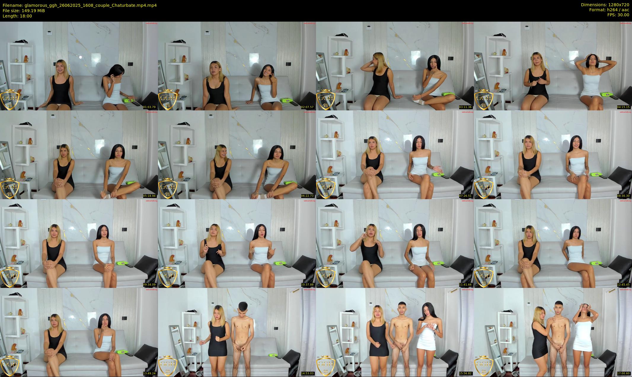 glamorous_ggh — 18 minute Chaturbate couple cam show recording, 720p, Jun 26, 2025