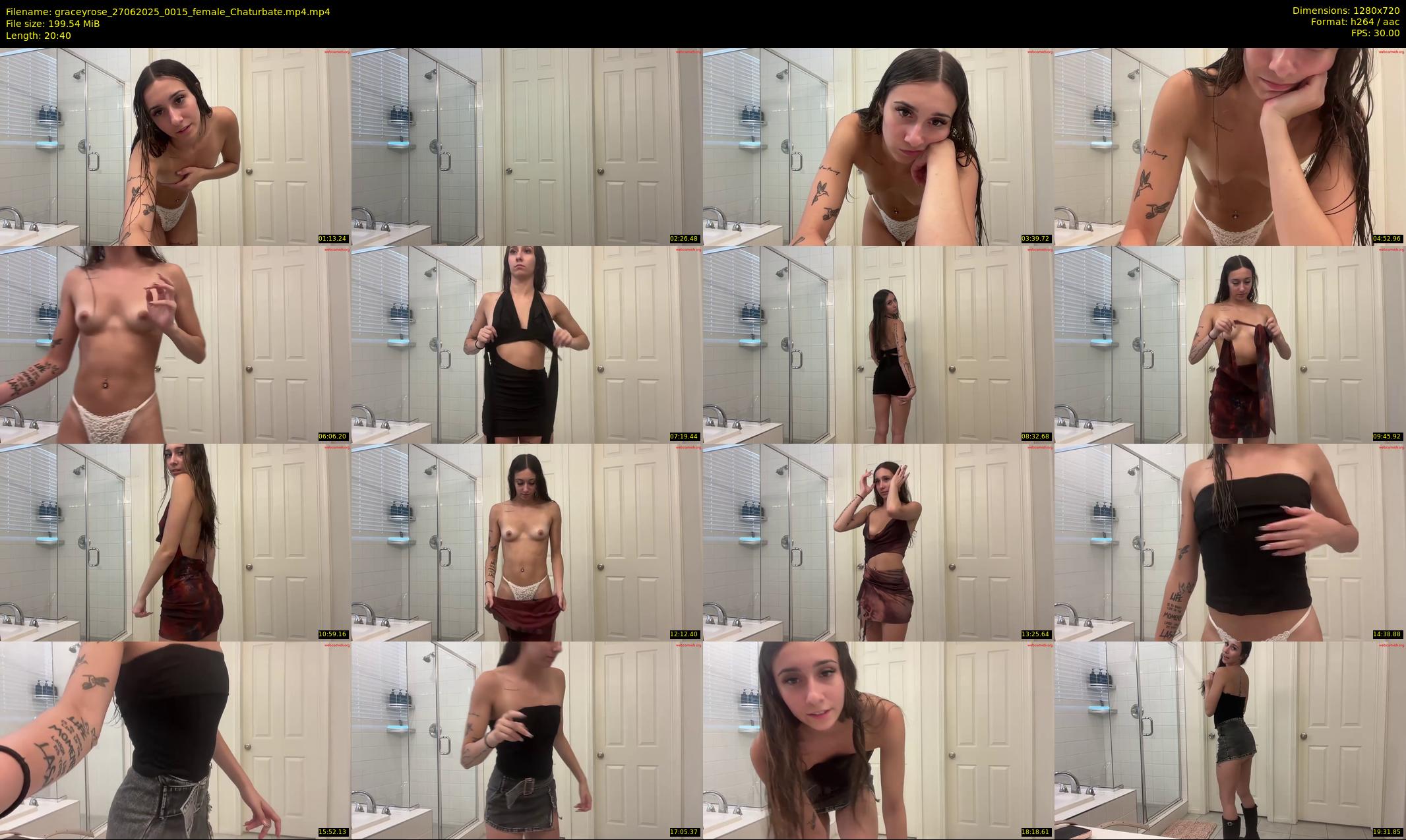 graceyrose — 21 minute Chaturbate female cam show recording, 720p, Jun 27, 2025