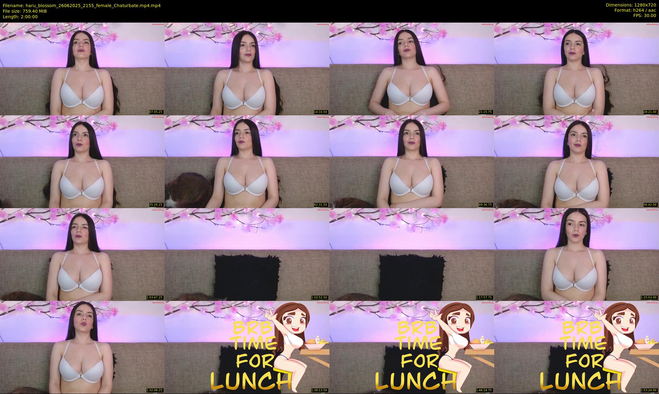 haru_blossom — 120 minute Chaturbate female cam show recording, 720p, Jun 26, 2025