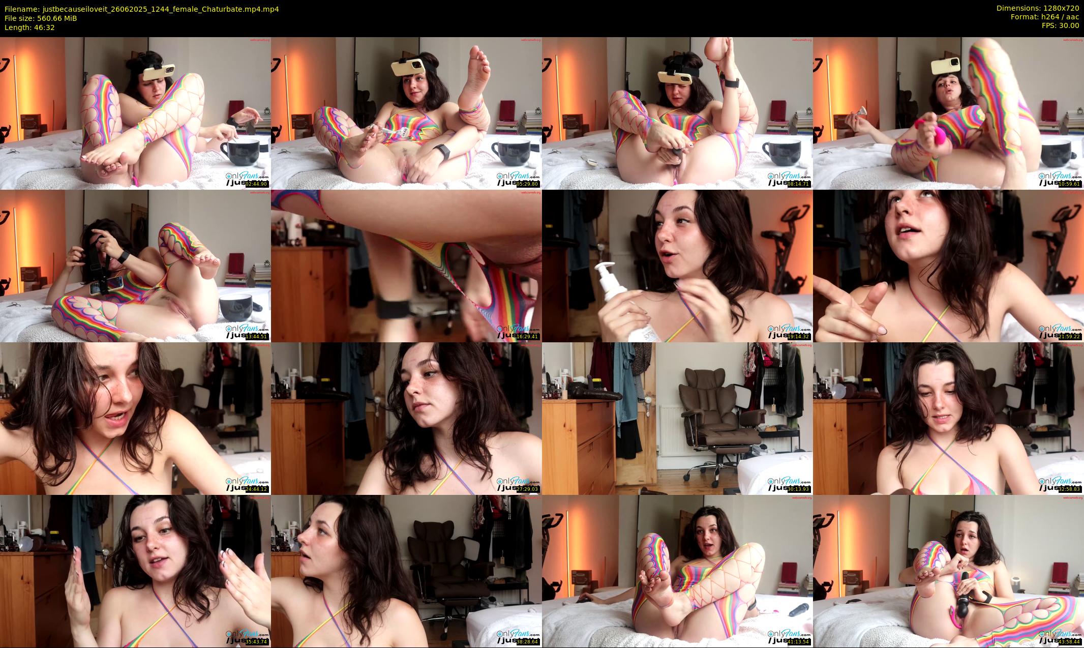justbecauseiloveit — 47 minute Chaturbate female cam show recording, 720p, Jun 26, 2025
