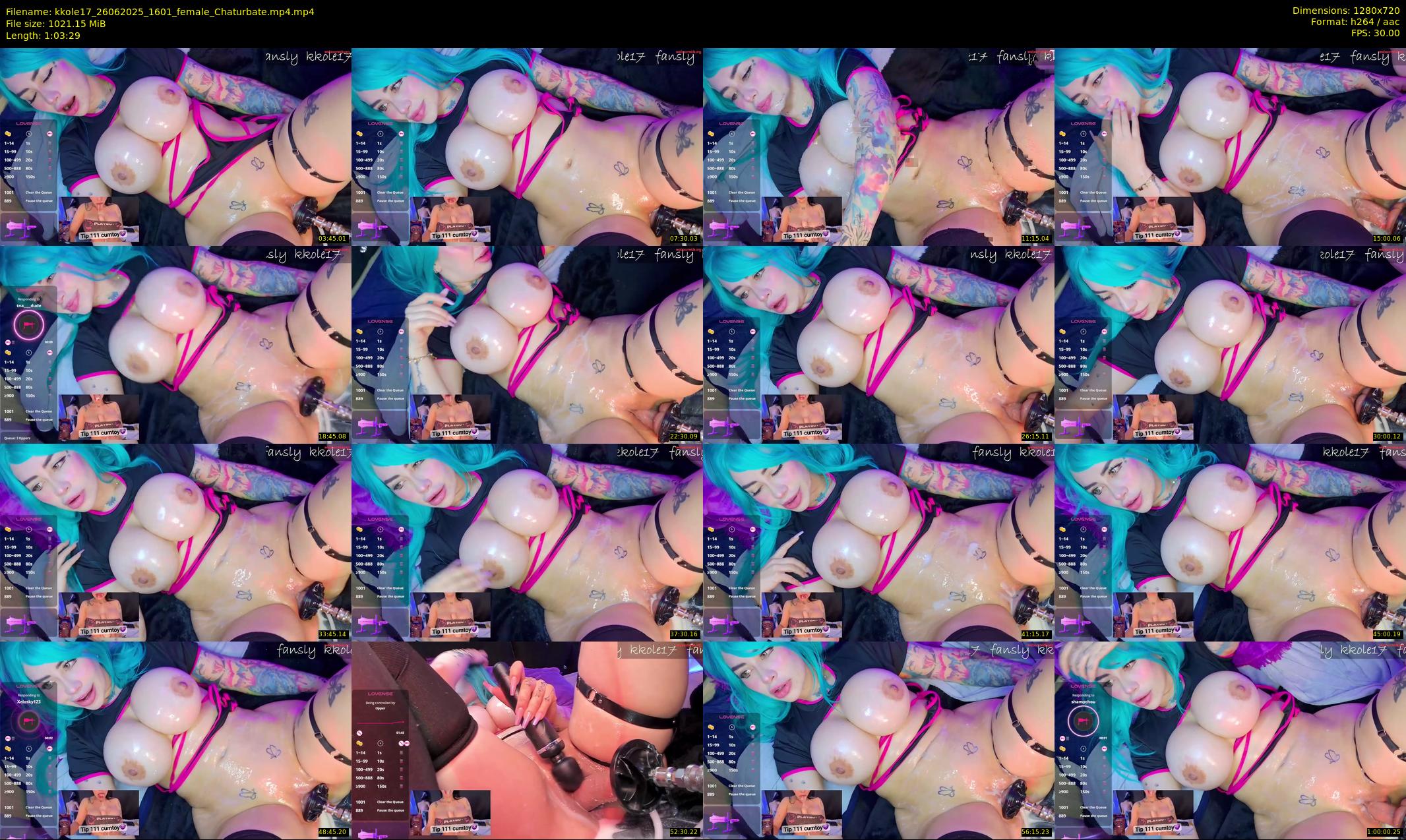 kkole17 — 64 minute Chaturbate female cam show recording, 720p, Jun 26, 2025