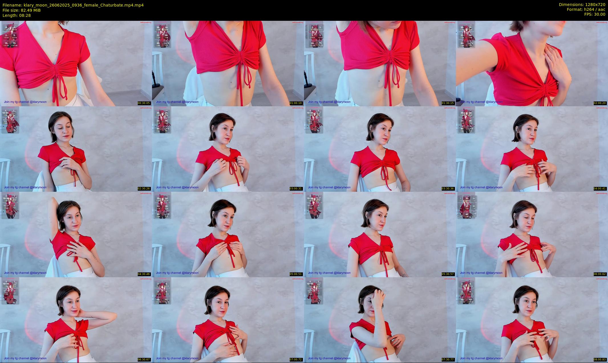 klary_moon — 9 minute Chaturbate female cam show recording, 720p, Jun 26, 2025