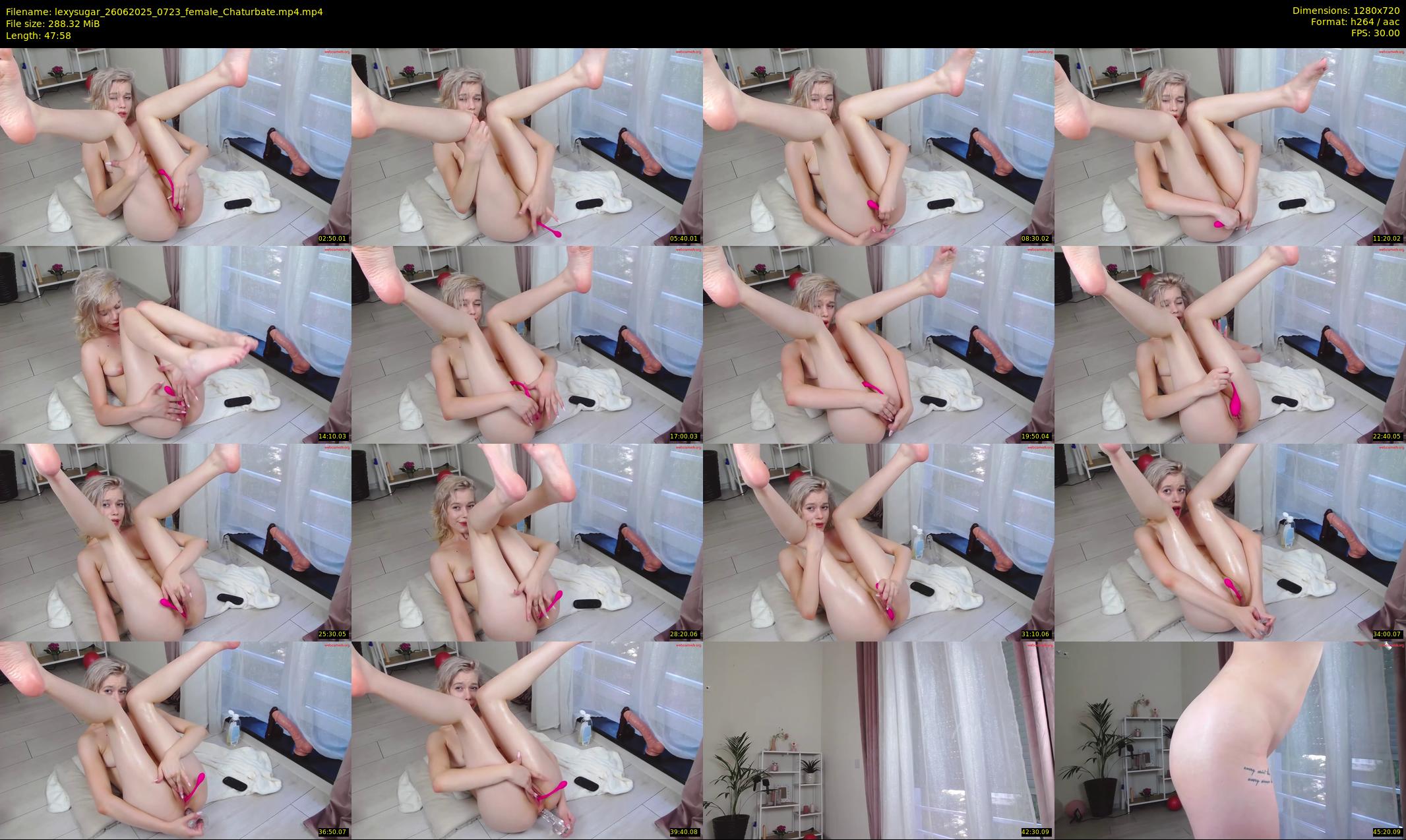 lexysugar — 48 minute Chaturbate female cam show recording, 720p, Jun 26, 2025