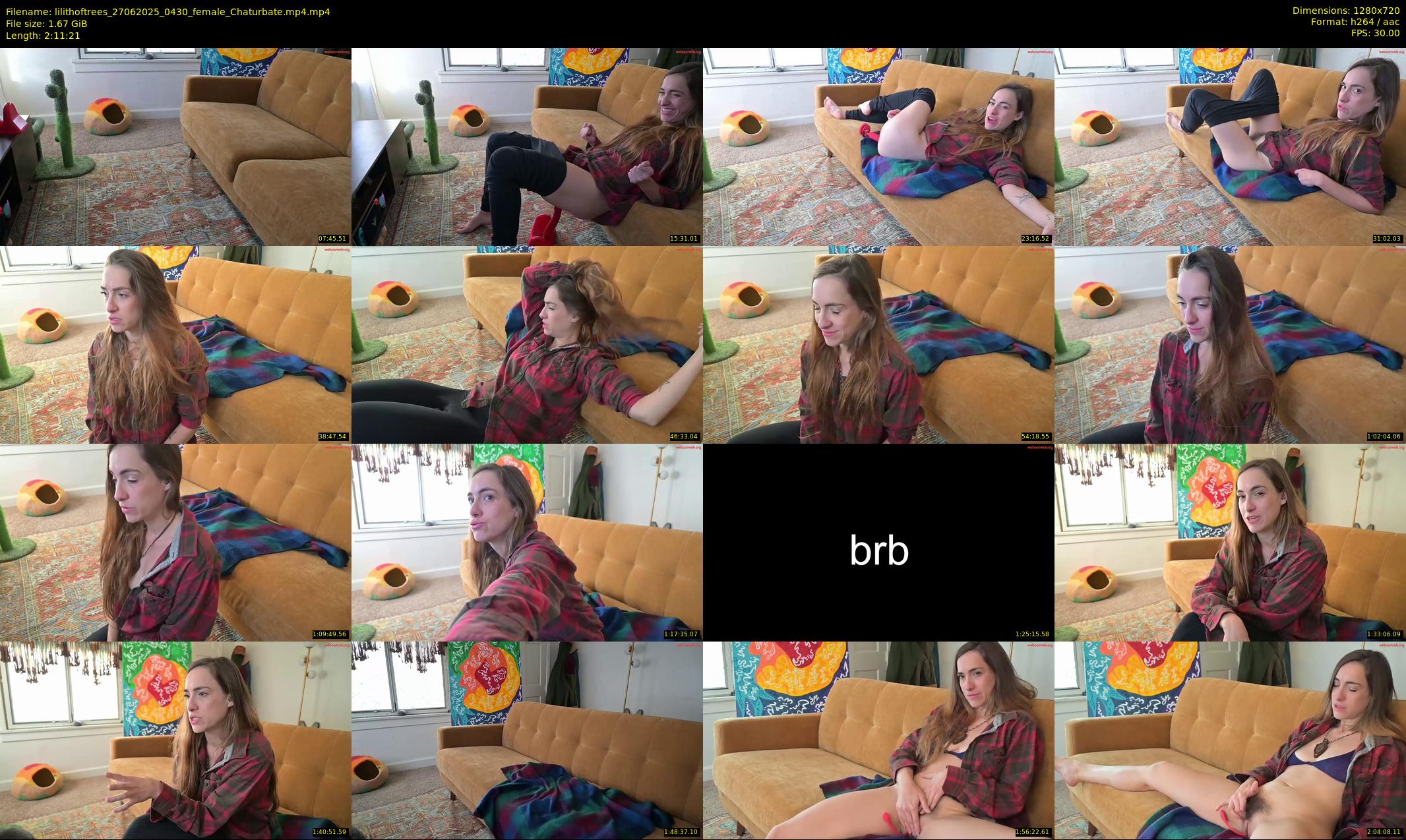 lilithoftrees — 132 minute Chaturbate female cam show recording, 720p, Jun 27, 2025