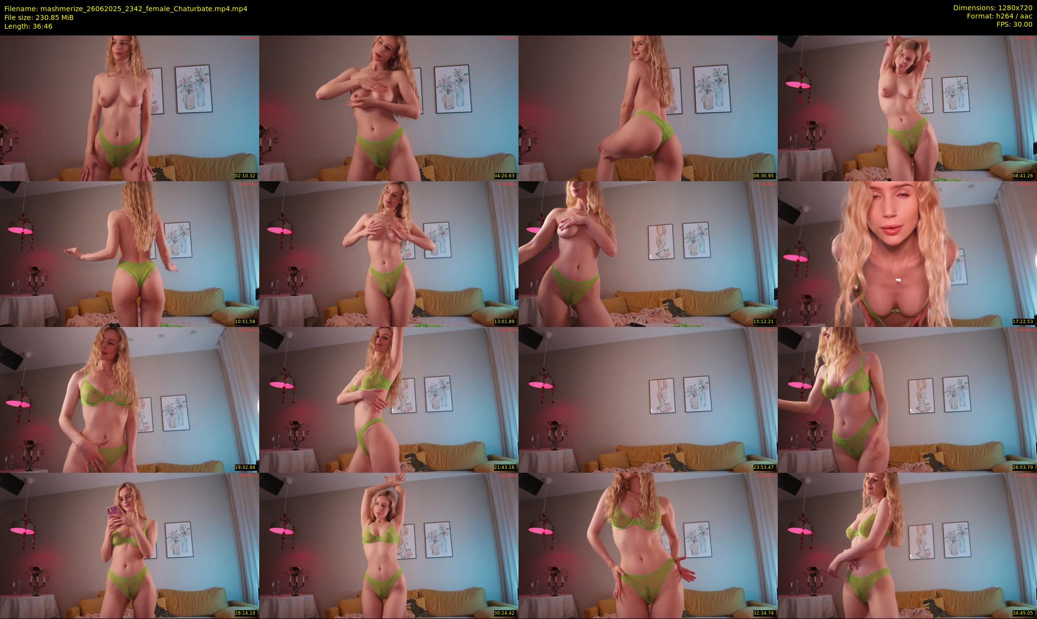 mashmerize — 37 minute Chaturbate female cam show recording, 720p, Jun 26, 2025