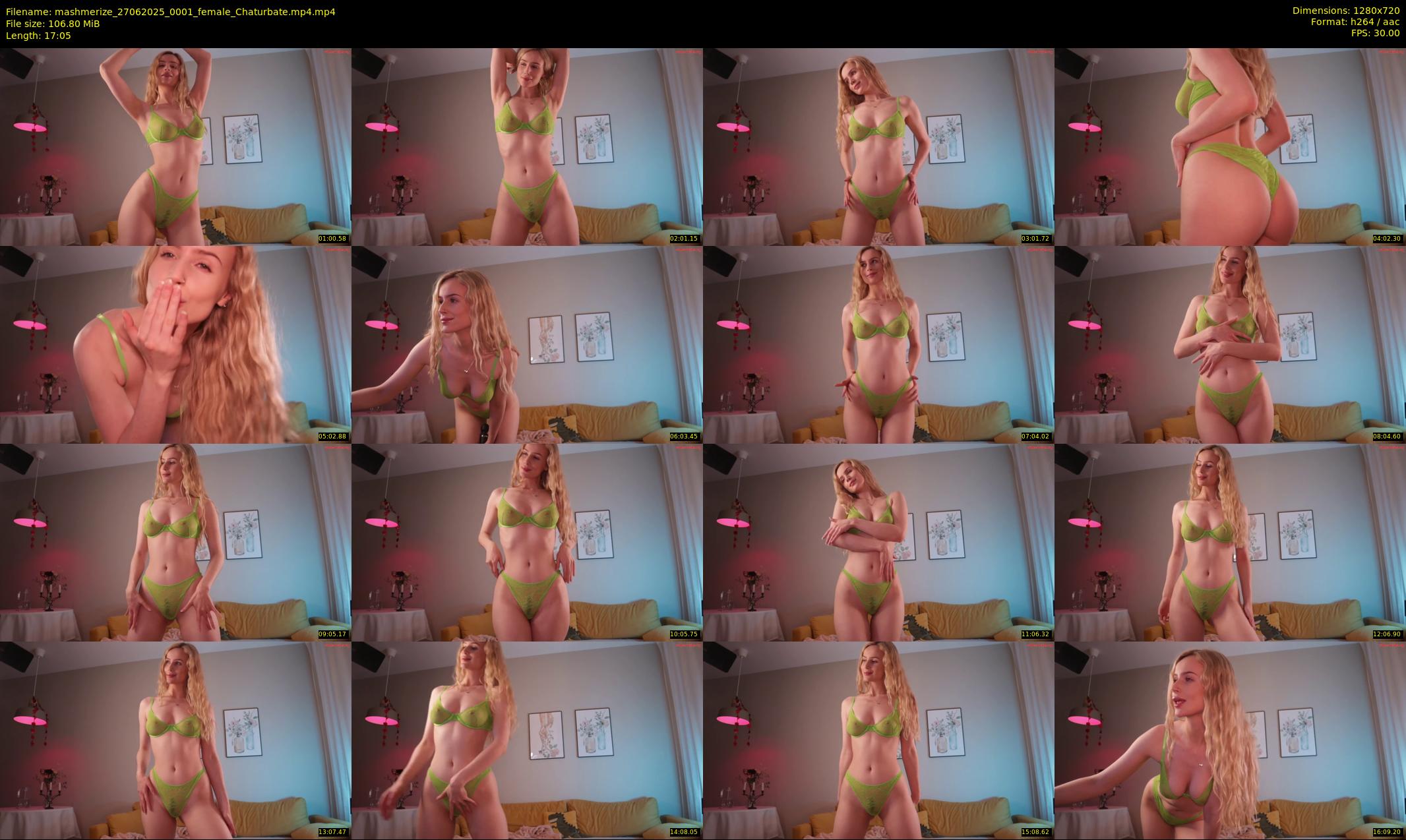 mashmerize — 18 minute Chaturbate female cam show recording, 720p, Jun 27, 2025