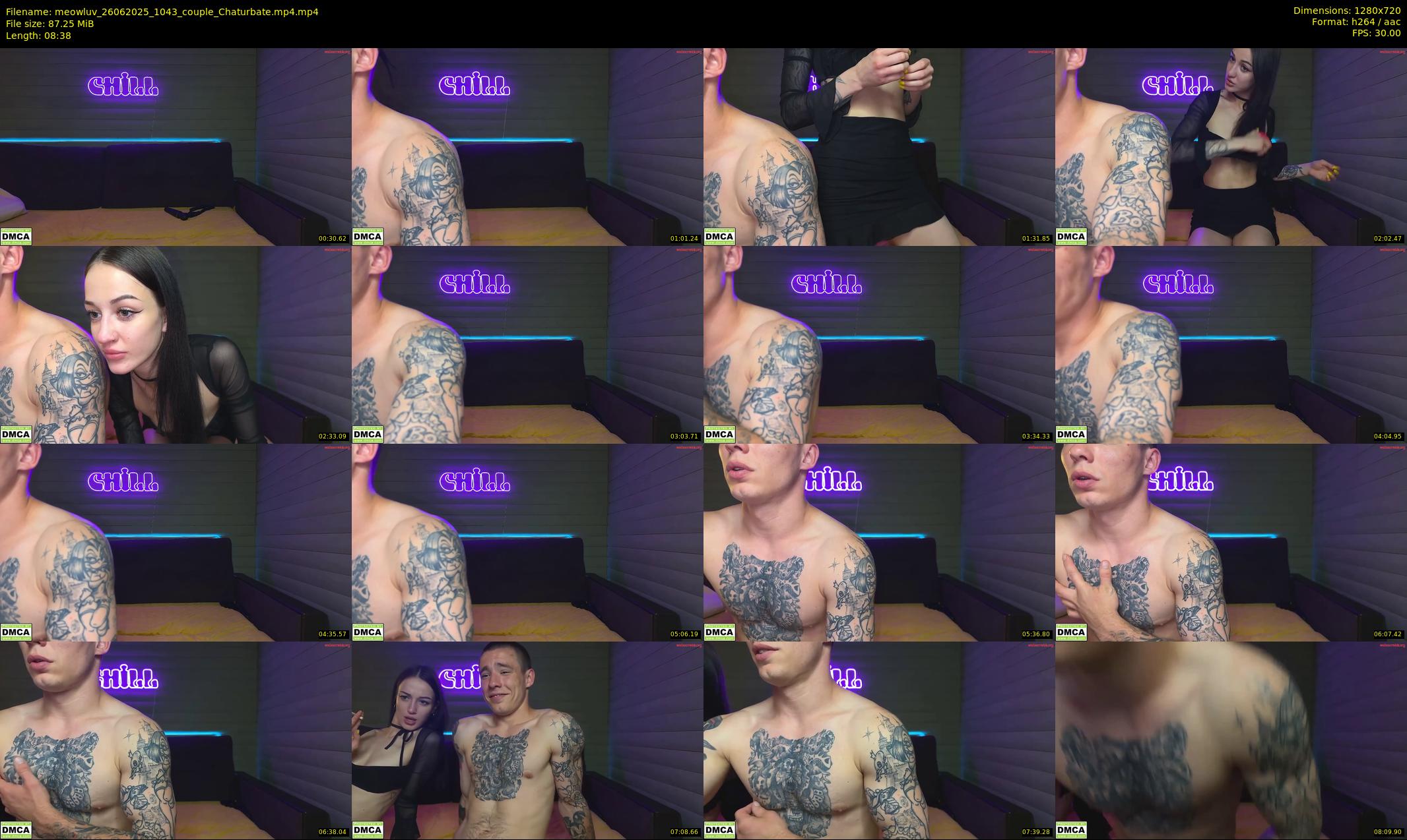 meowluv — 9 minute Chaturbate couple cam show recording, 720p, Jun 26, 2025