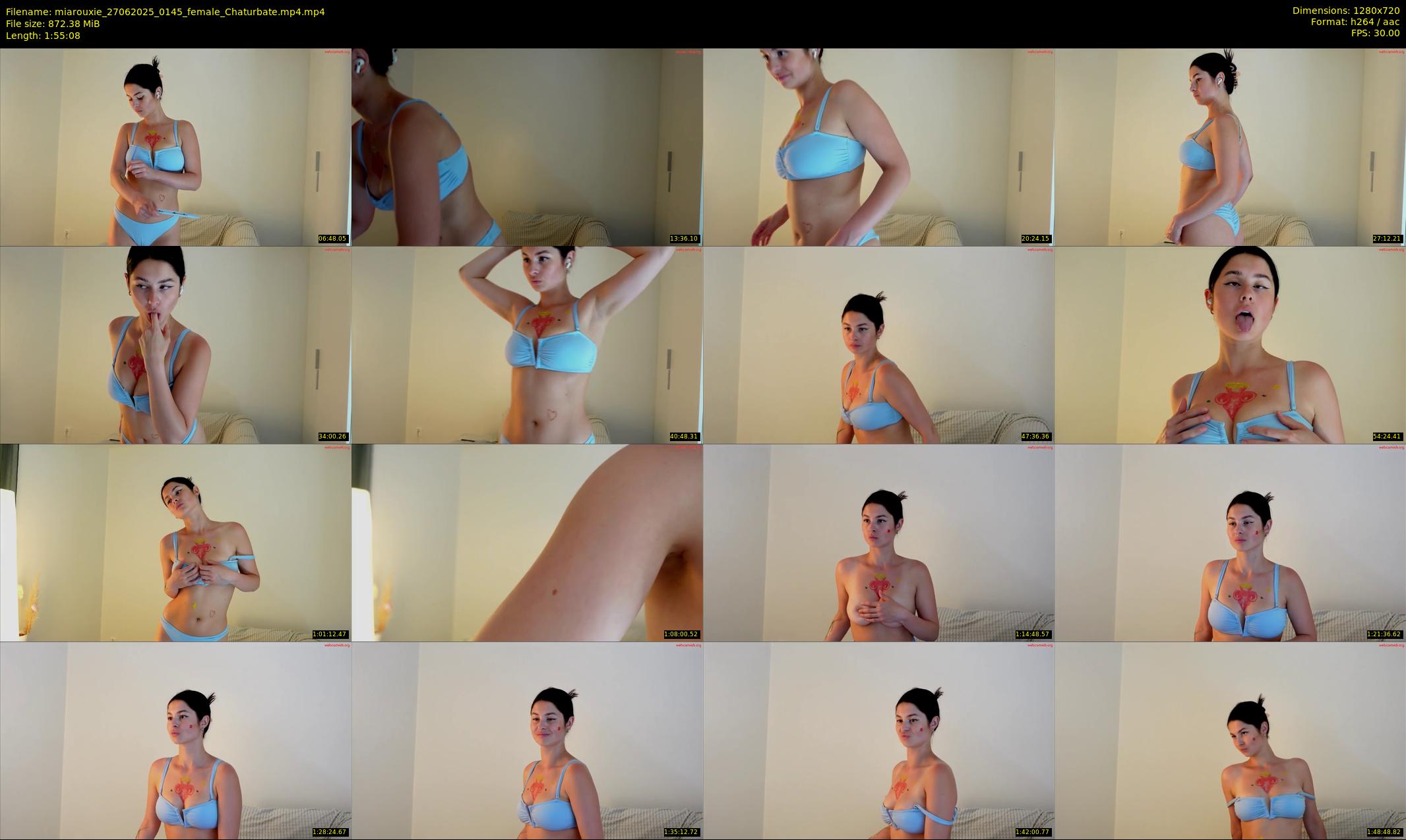 miarouxie — 116 minute Chaturbate female cam show recording, 720p, Jun 27, 2025