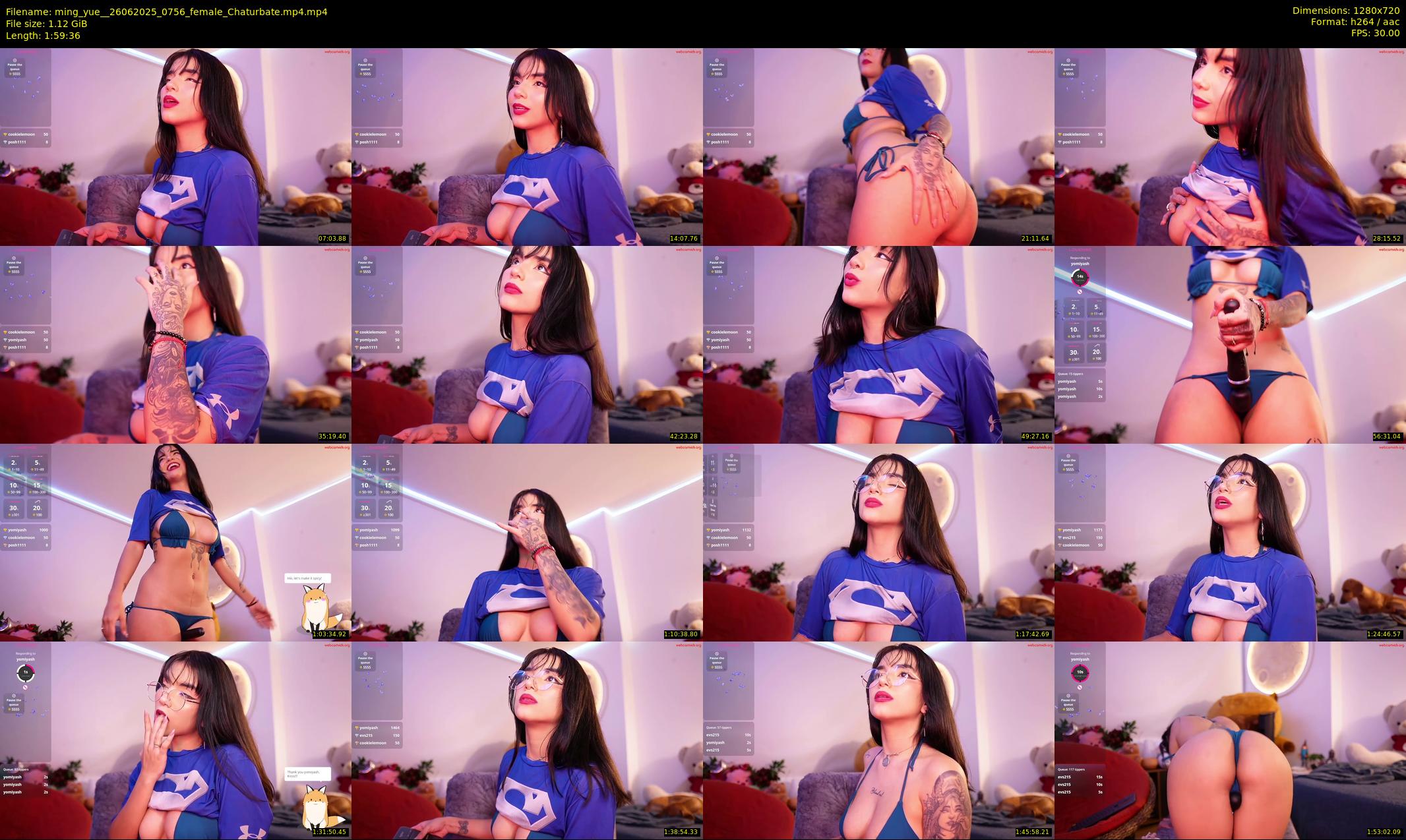 ming_yue_ — 120 minute Chaturbate female cam show recording, 720p, Jun 26, 2025