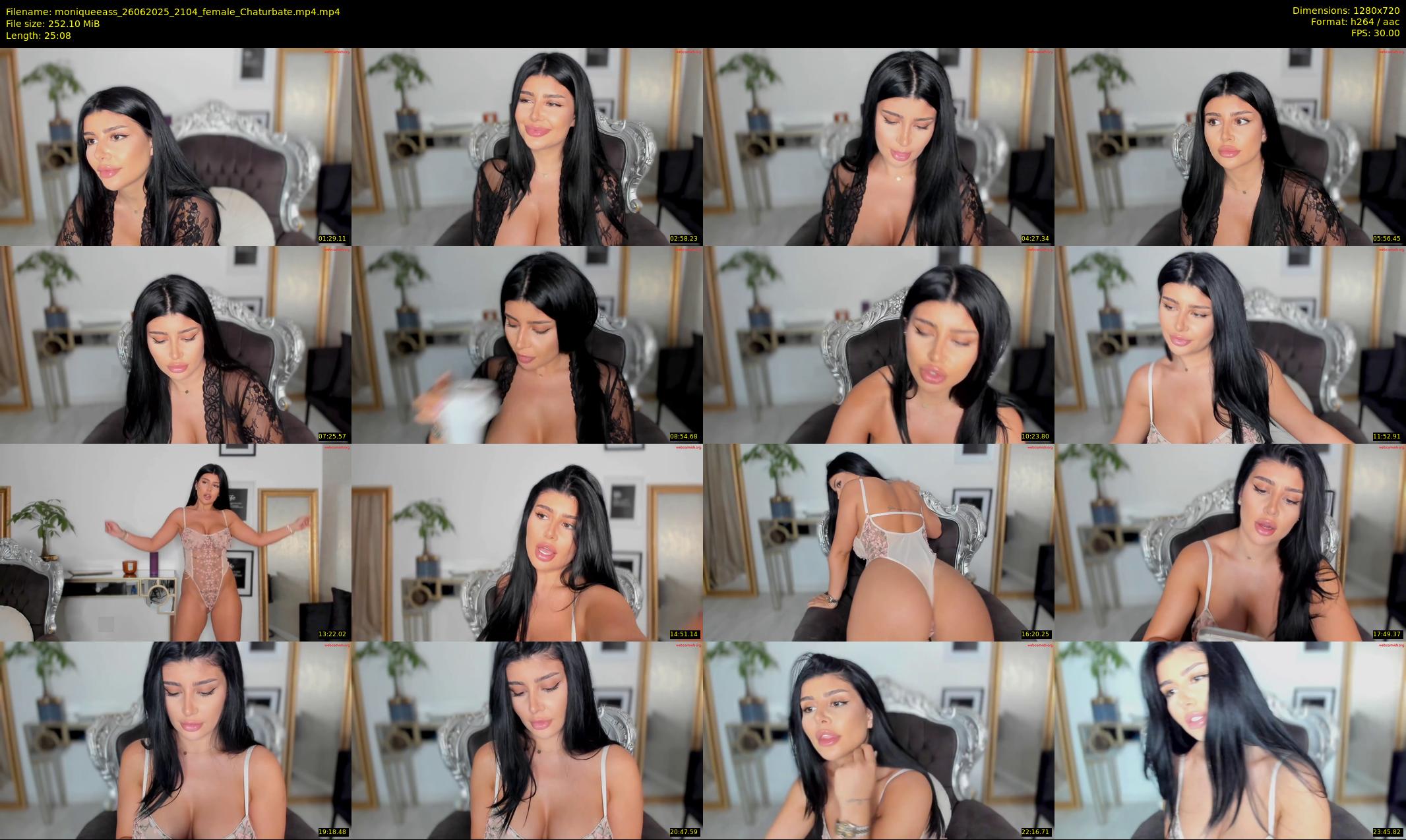 moniqueeass — 26 minute Chaturbate female cam show recording, 720p, Jun 26, 2025