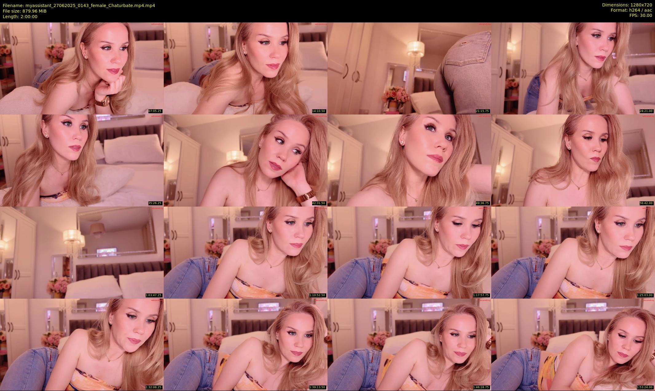 myassistant — 120 minute Chaturbate female cam show recording, 720p, Jun 27, 2025