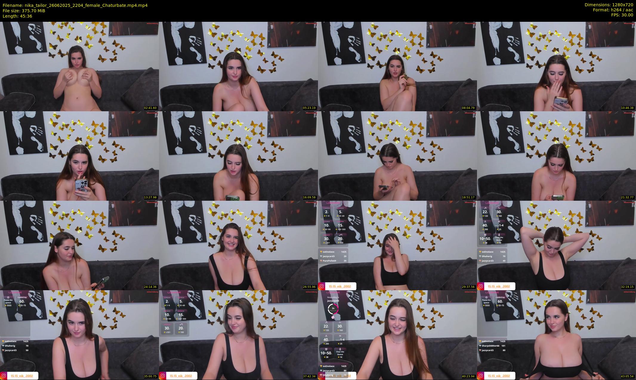 nika_tailor — 46 minute Chaturbate female cam show recording, 720p, Jun 26, 2025